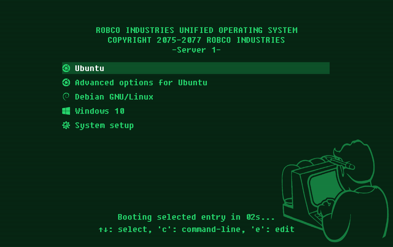 Fallout Terminal Background