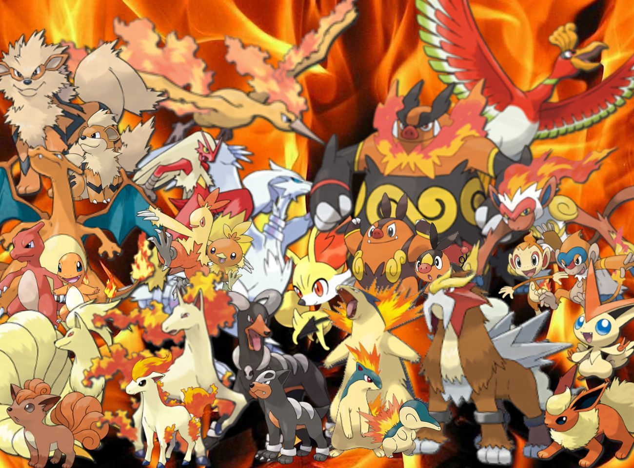 Fire Pokemon Background