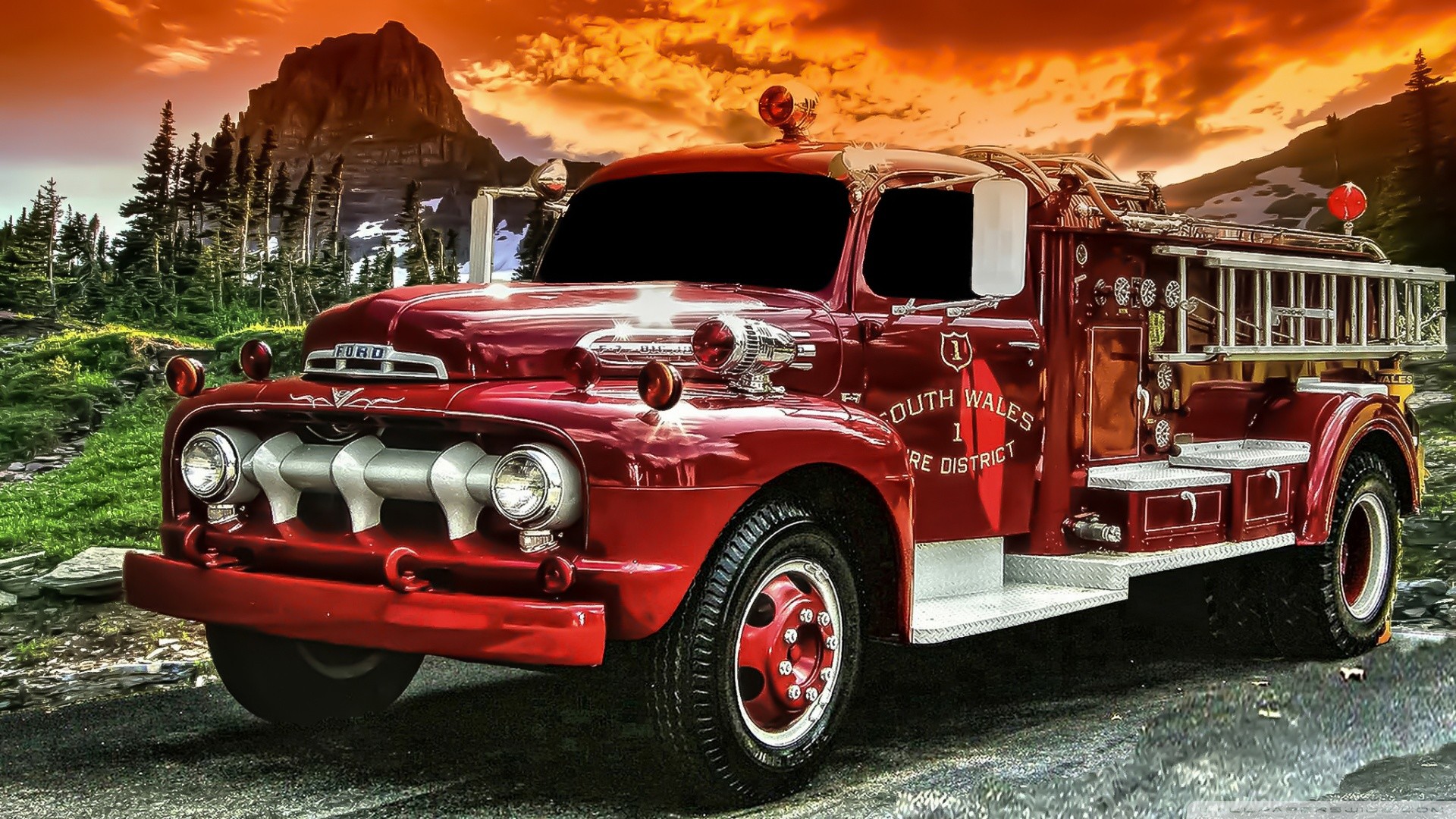 Firetruck Backgrounds