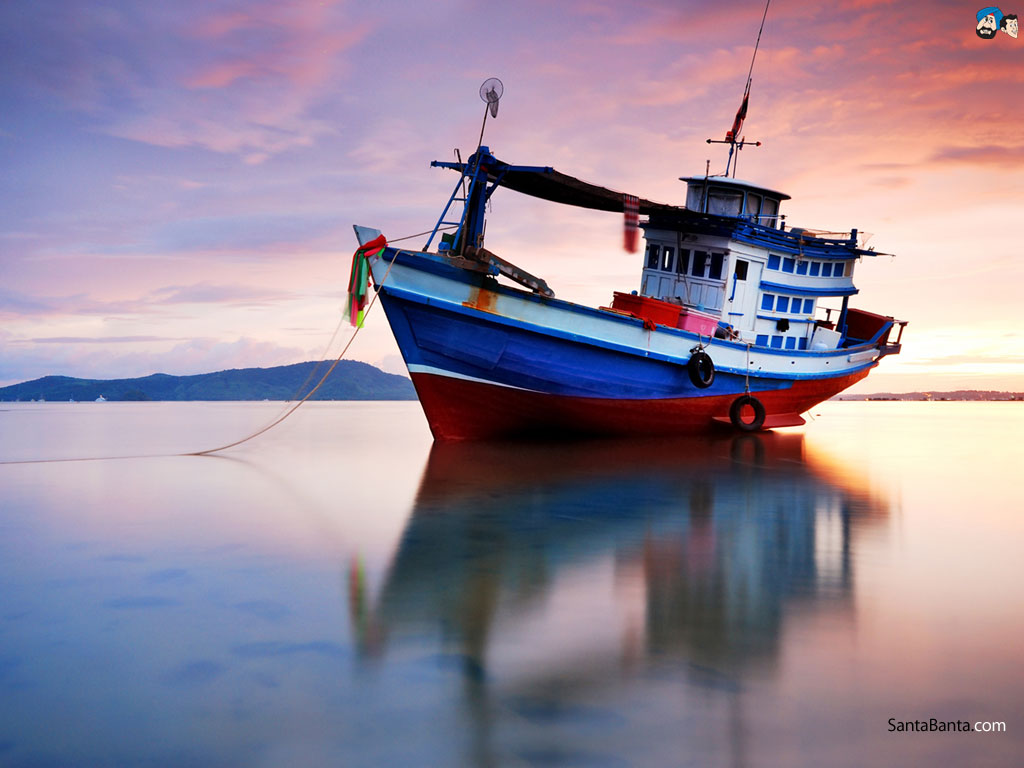 Fishing Boat Background