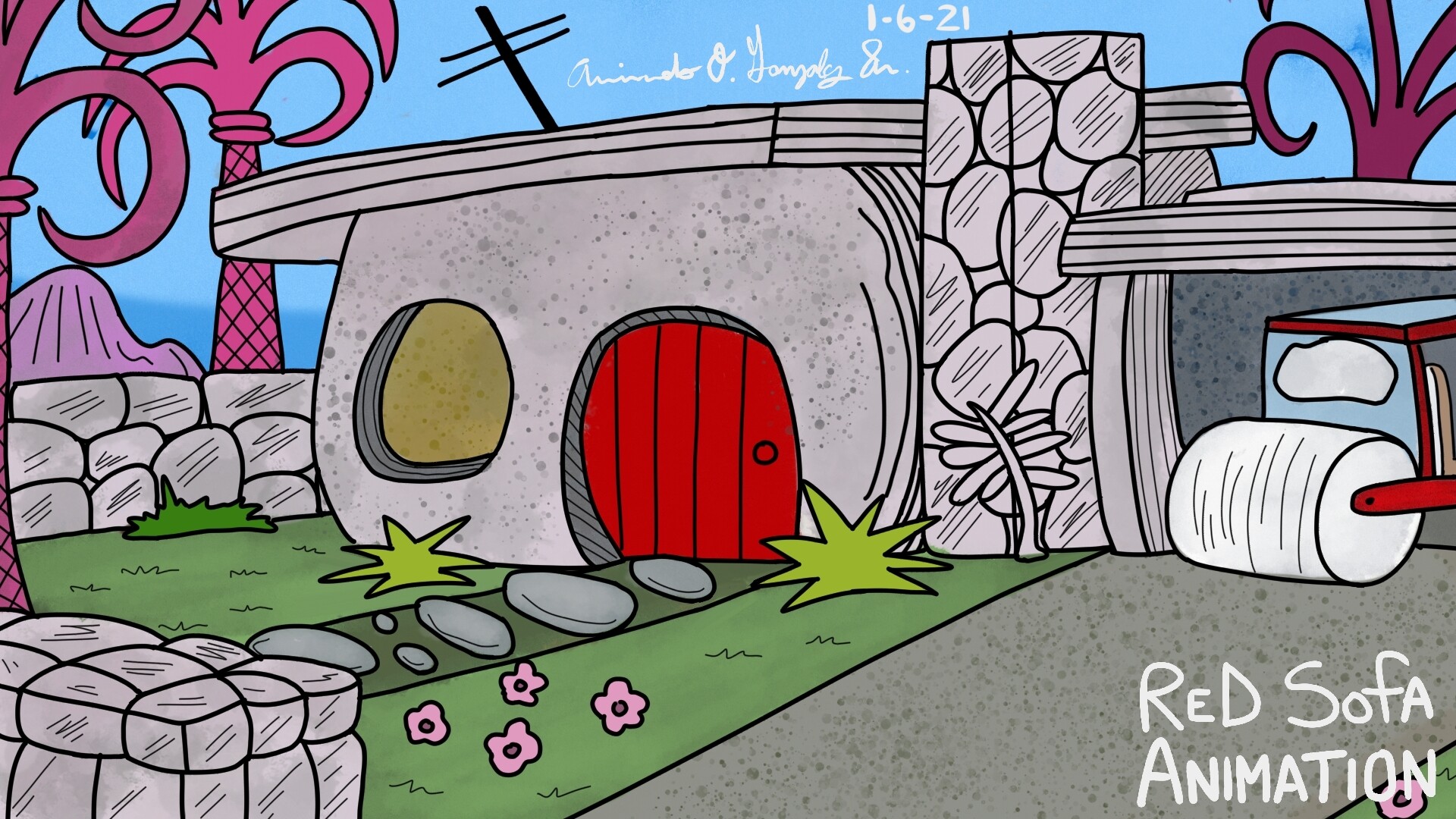 Flintstone Background