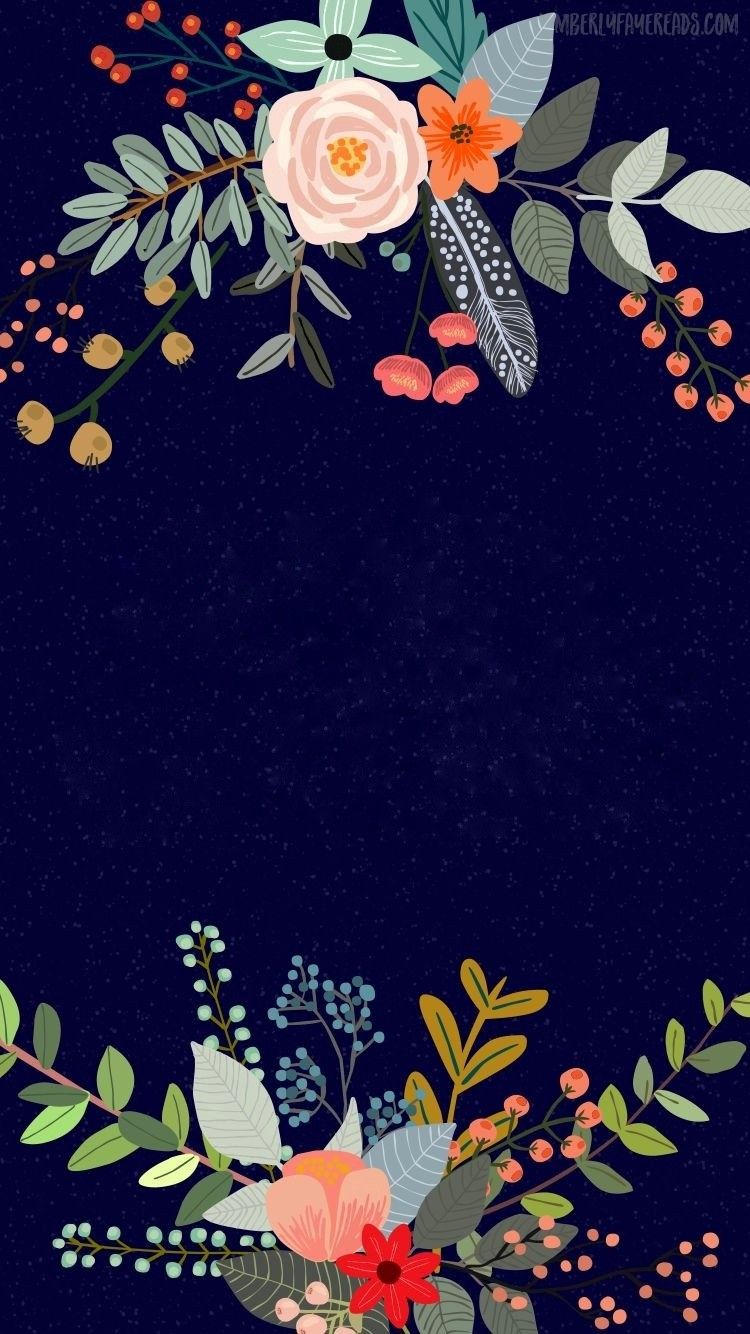 Floral Background Phone