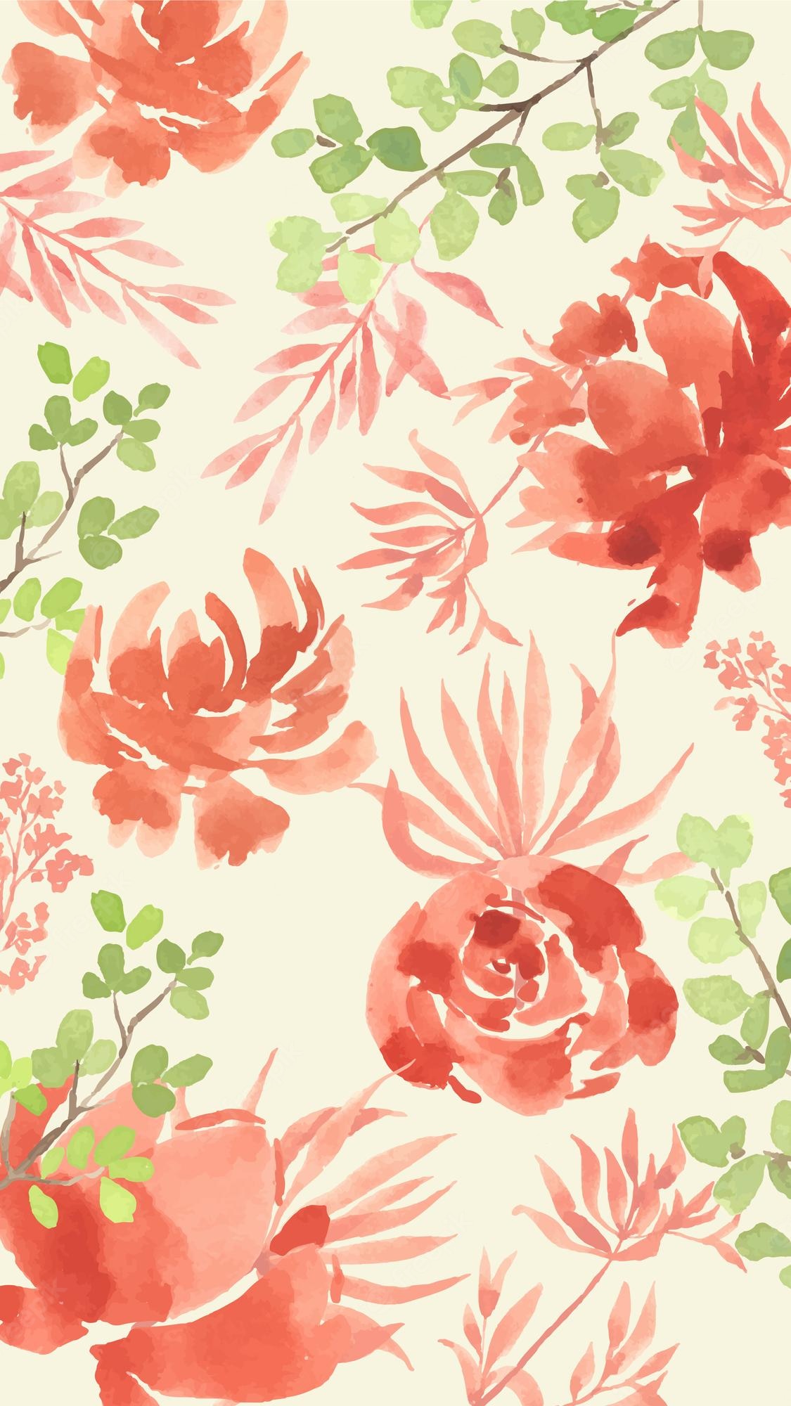 Floral Background Phone