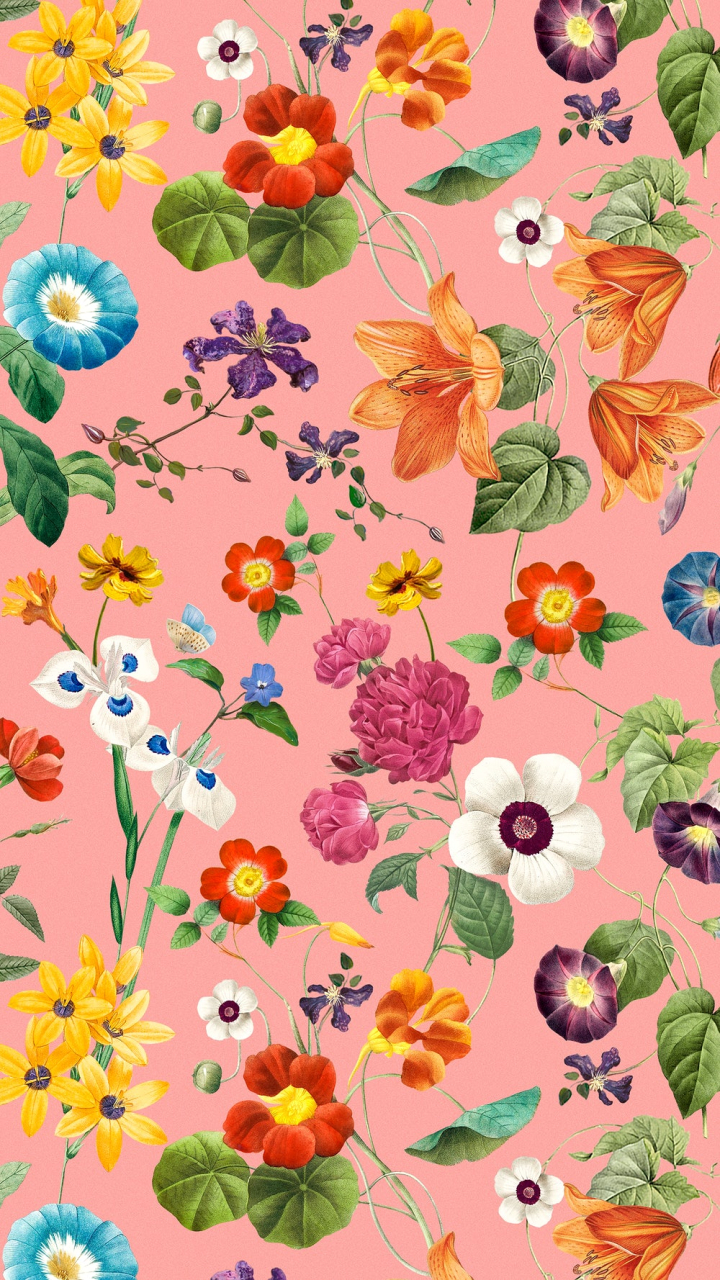 Floral Background Phone