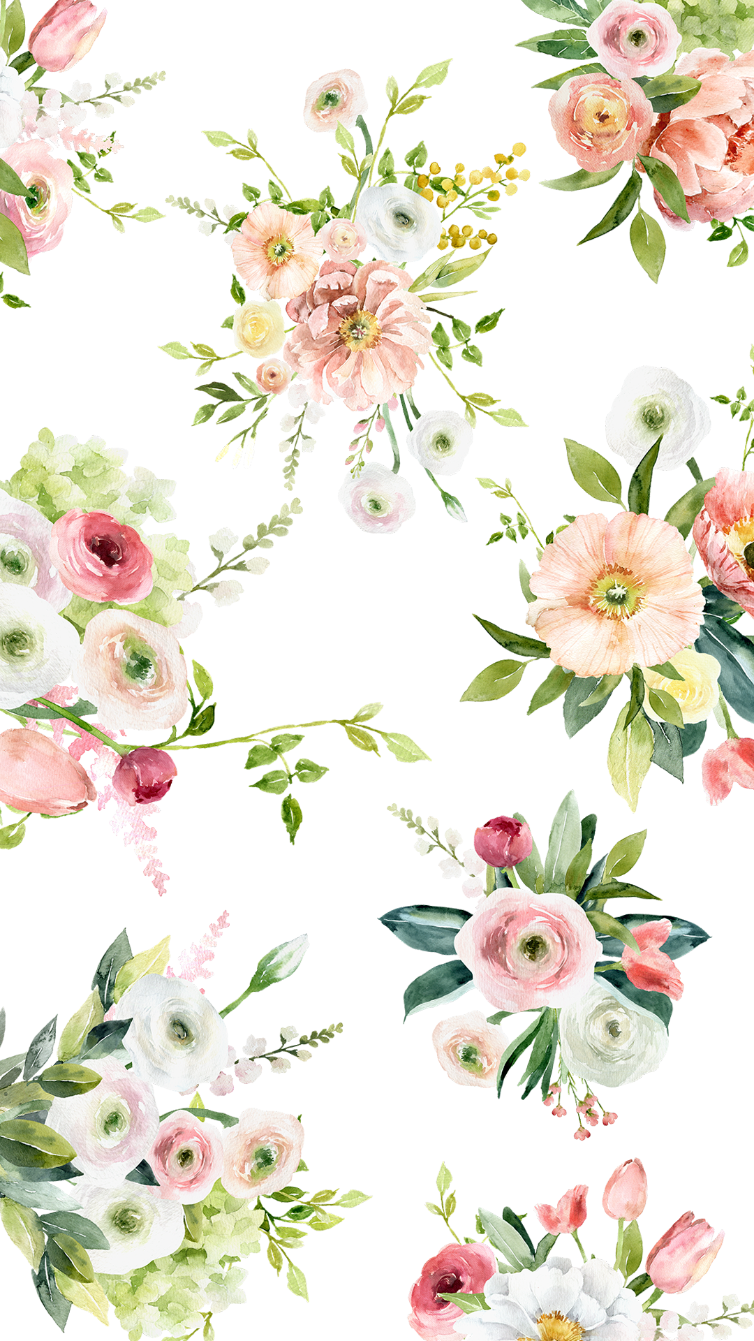 Floral Background Phone