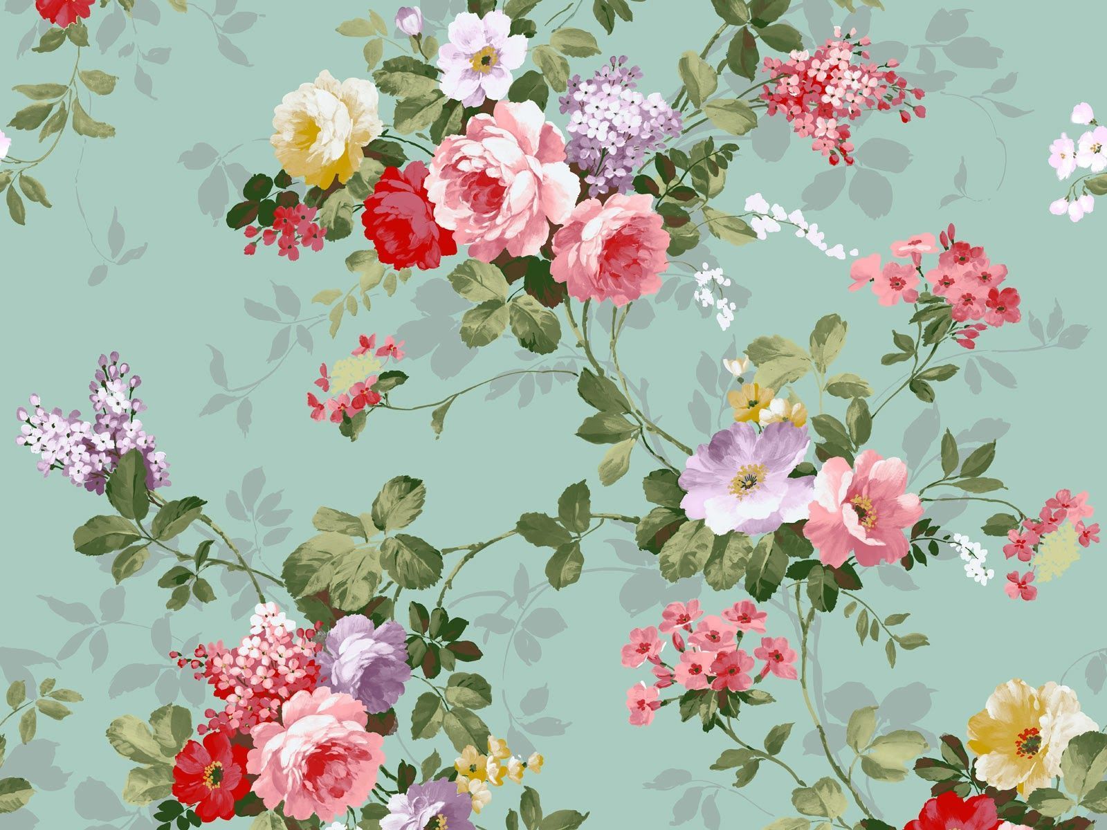 Floral Laptop Background