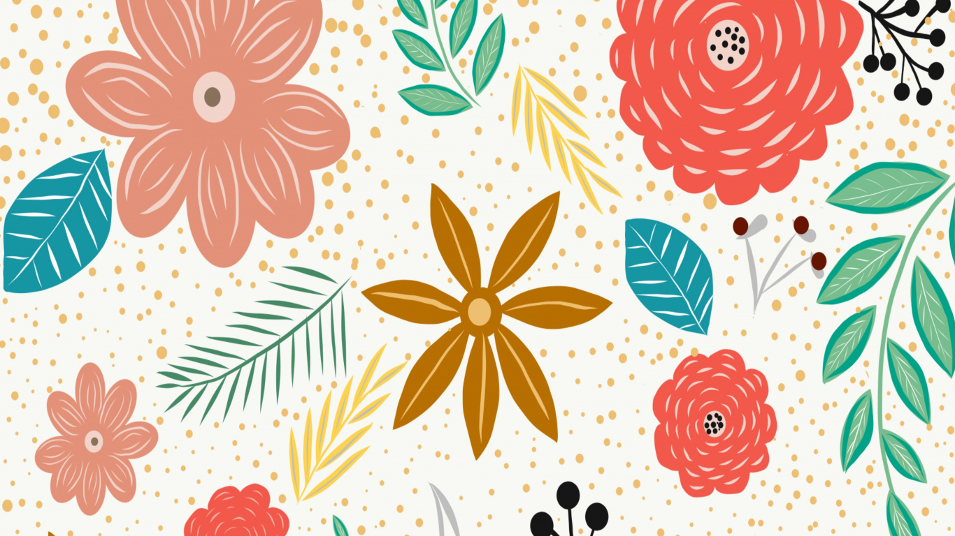 Floral Laptop Background