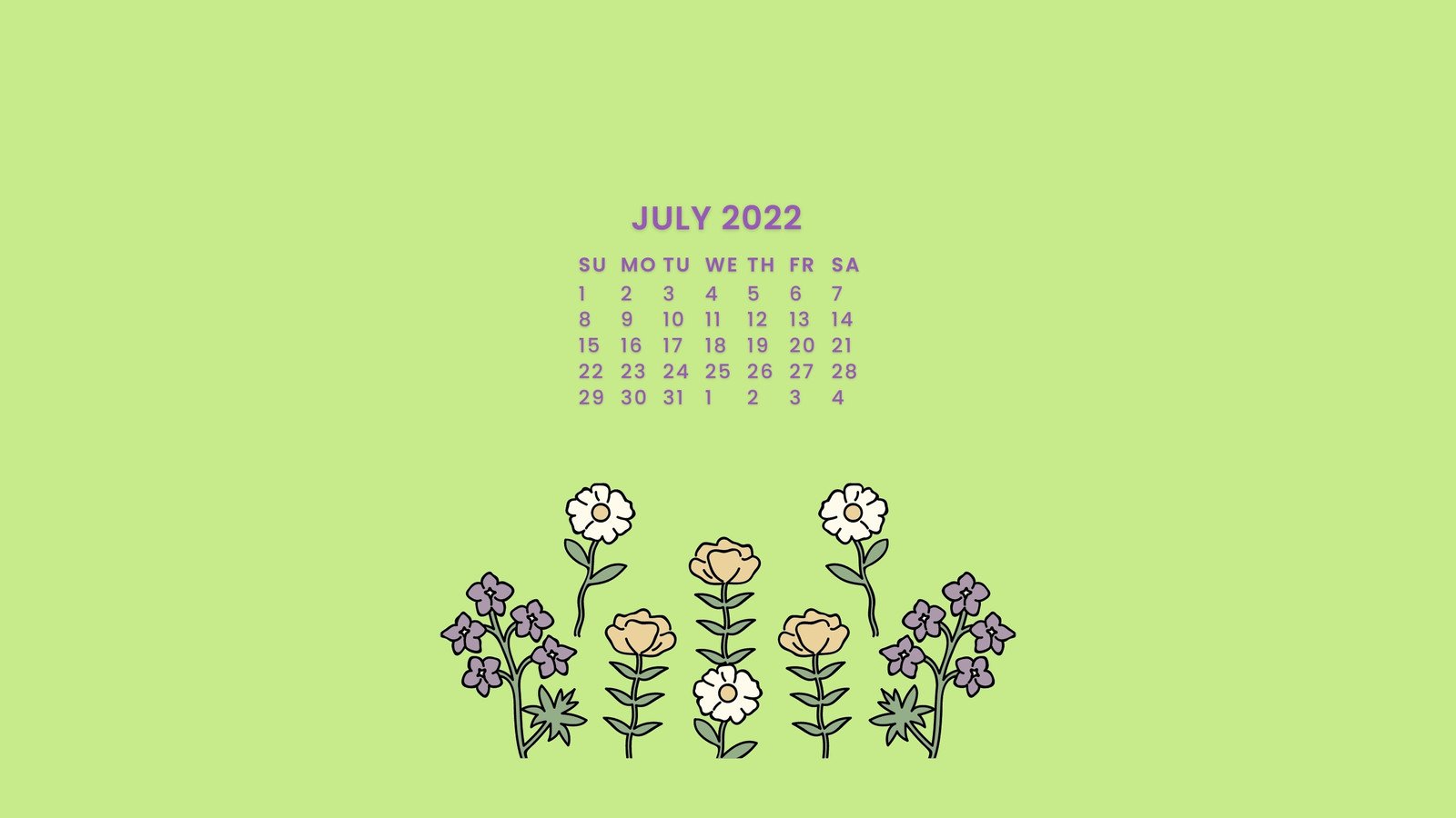 Floral Laptop Background