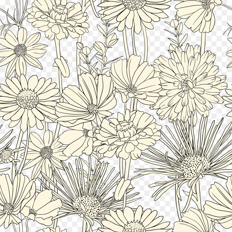 Flower Drawing Background