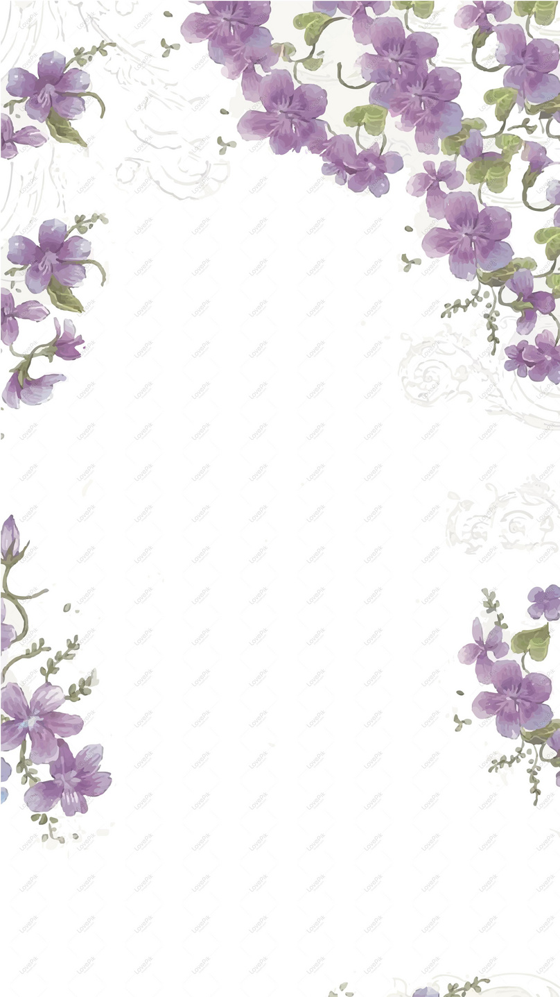 Flower Purple Background