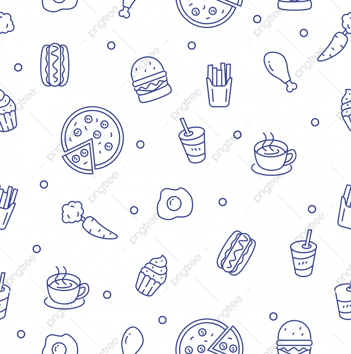 Food Pattern Background