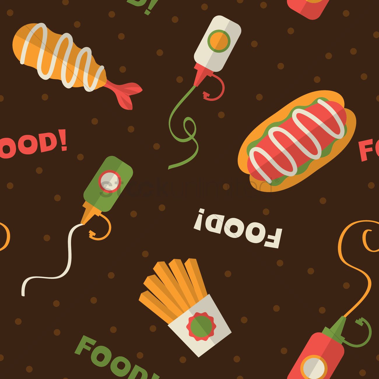 Food Pattern Background