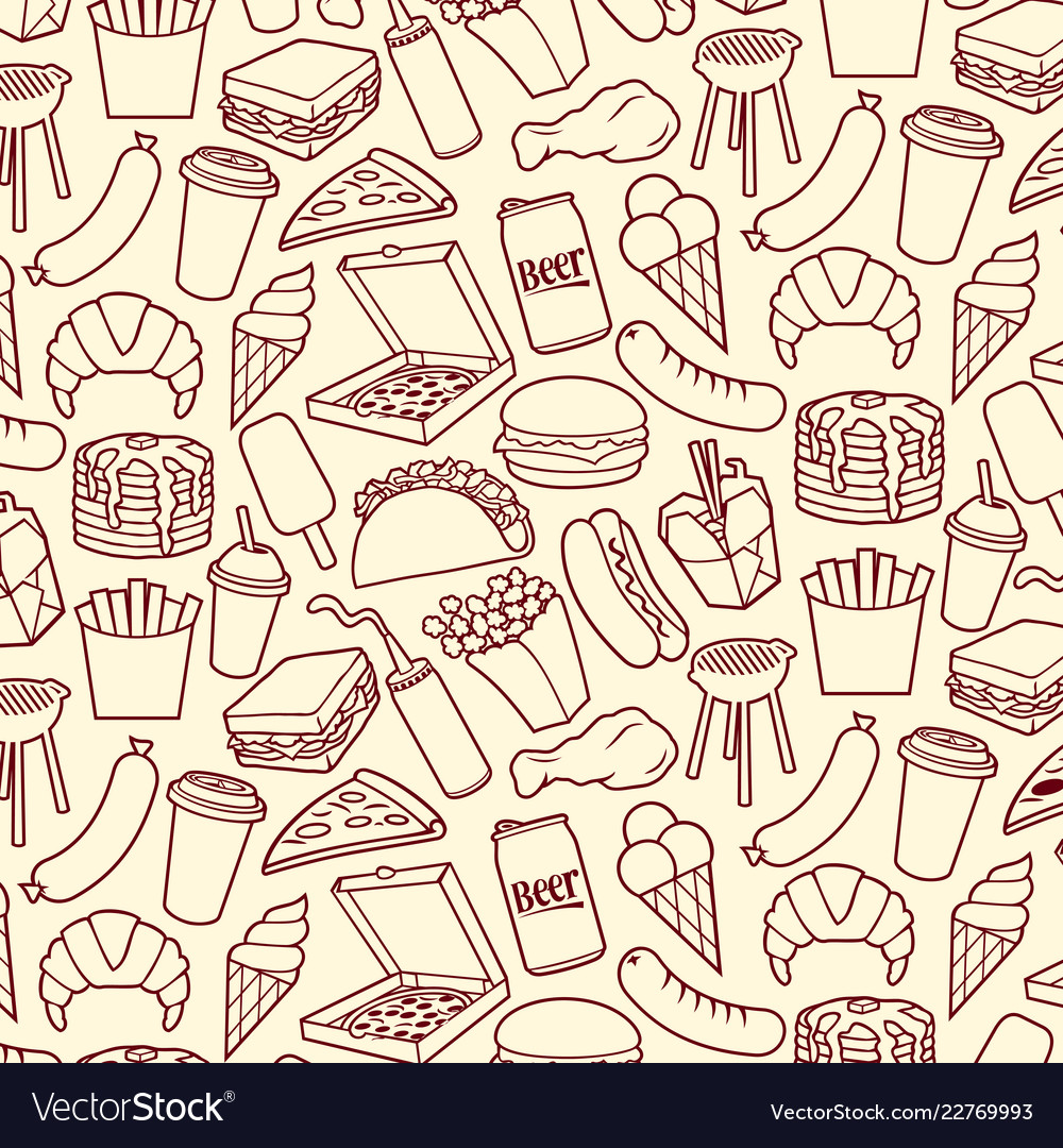 Food Pattern Background