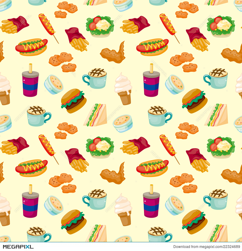 Food Pattern Background