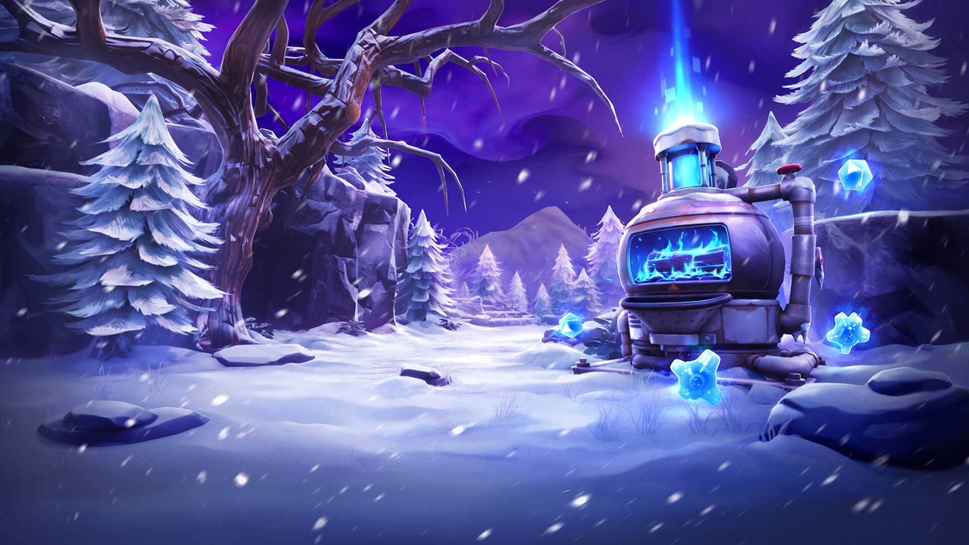 Fortnite Winter Background