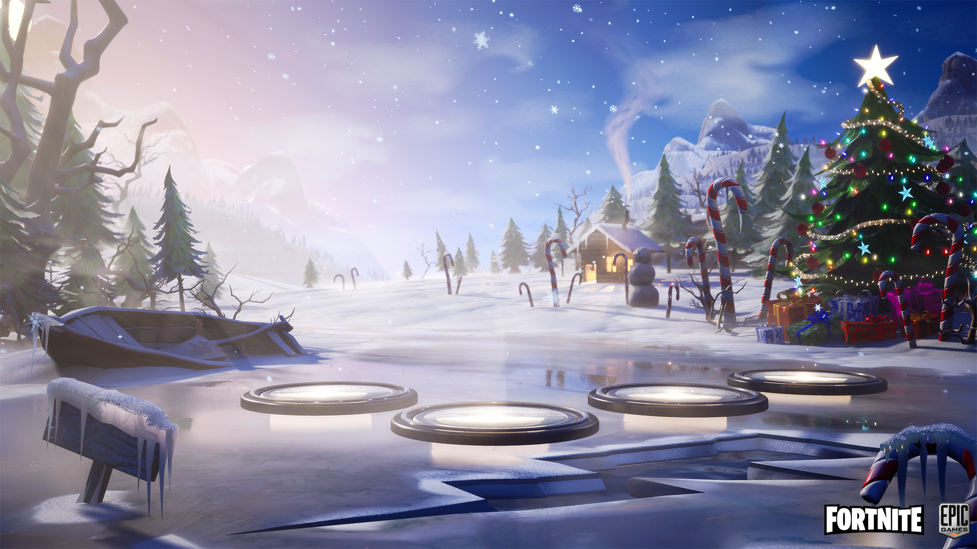 Fortnite Winter Background