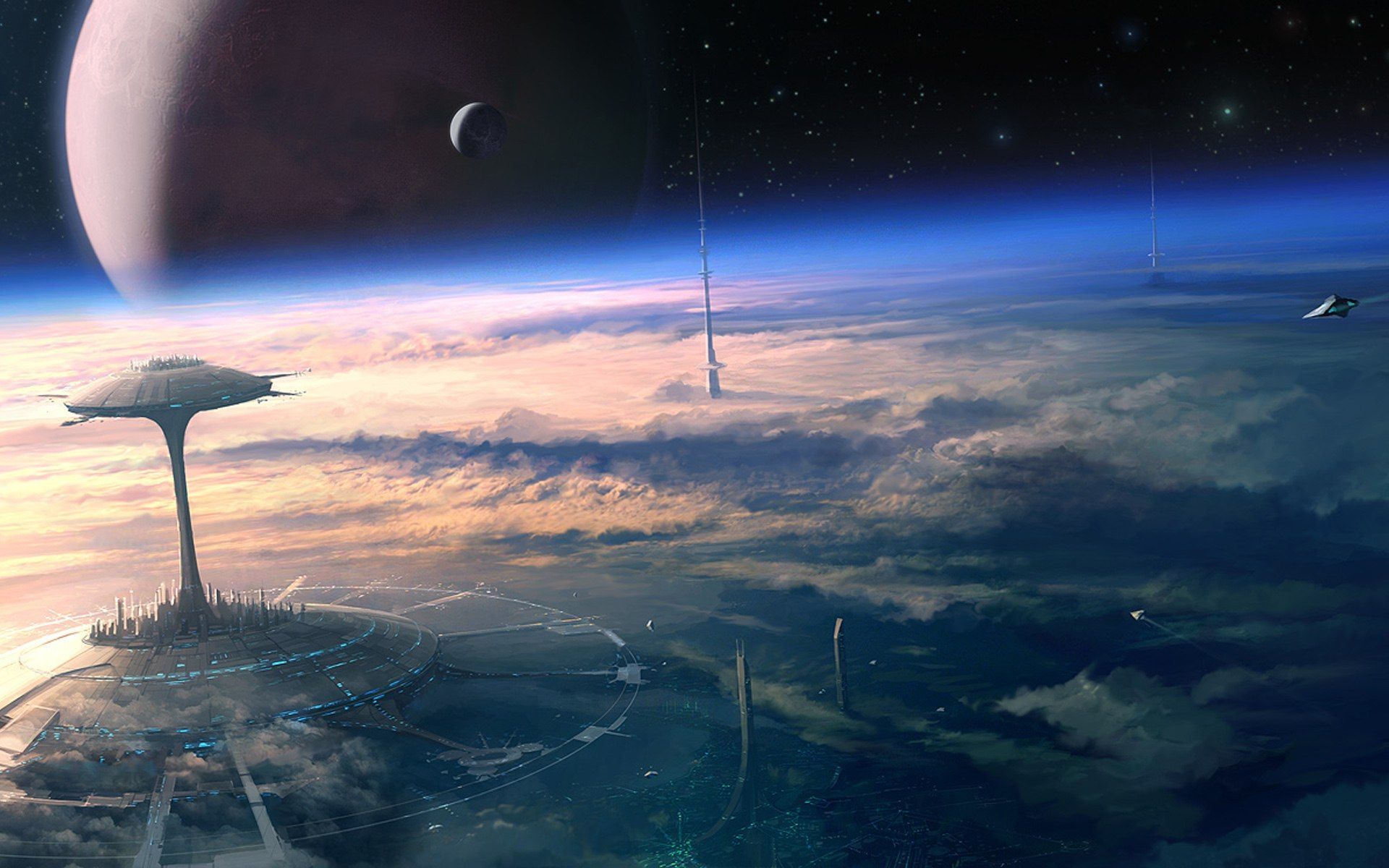 Futuristic Space Background
