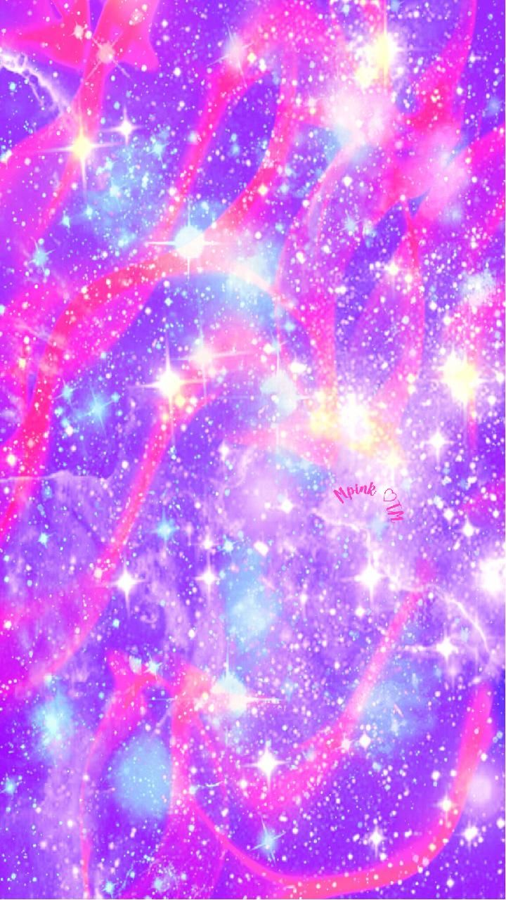 Galaxy Pink And Blue Marble Background