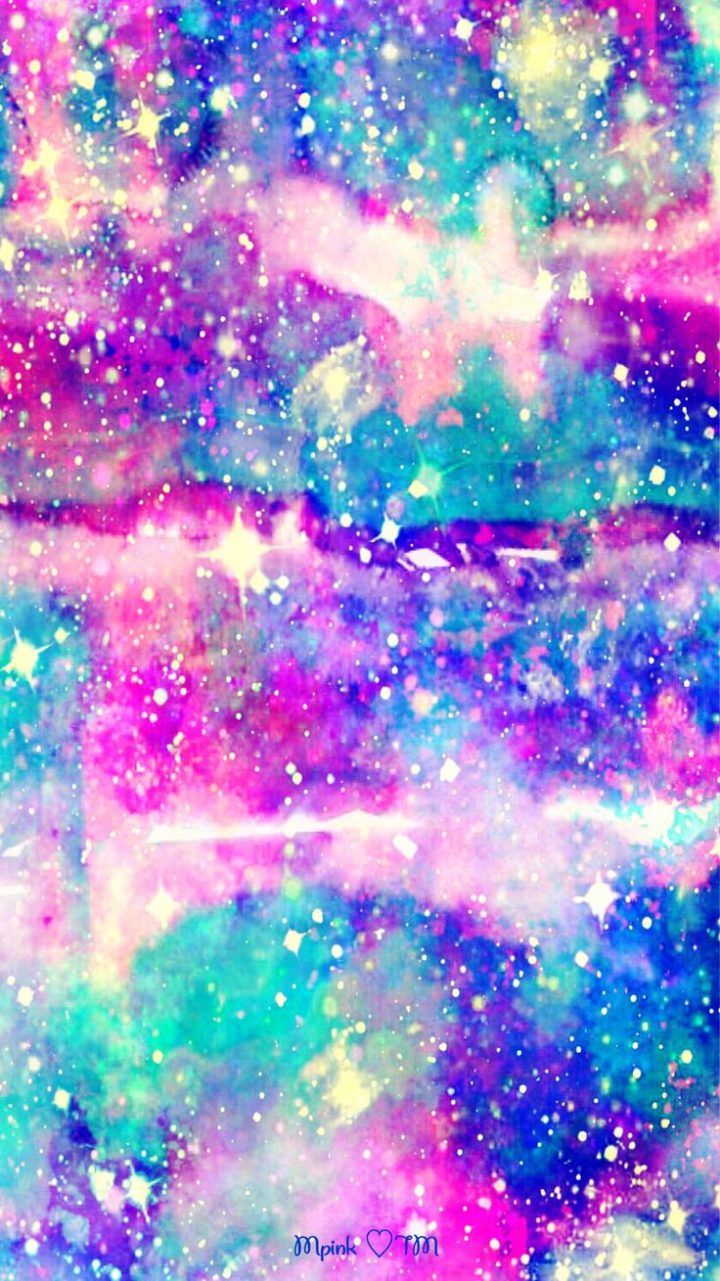 Galaxy Pink And Blue Marble Background