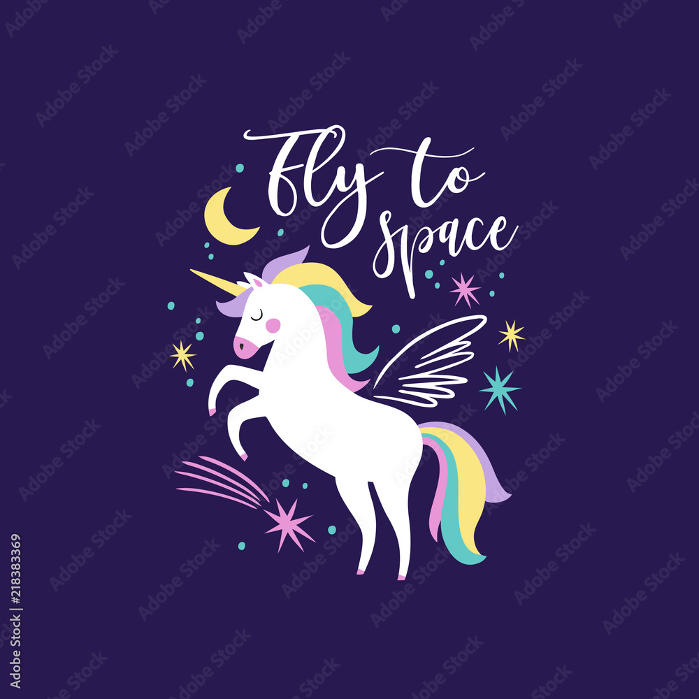 Galaxy Unicorn Background