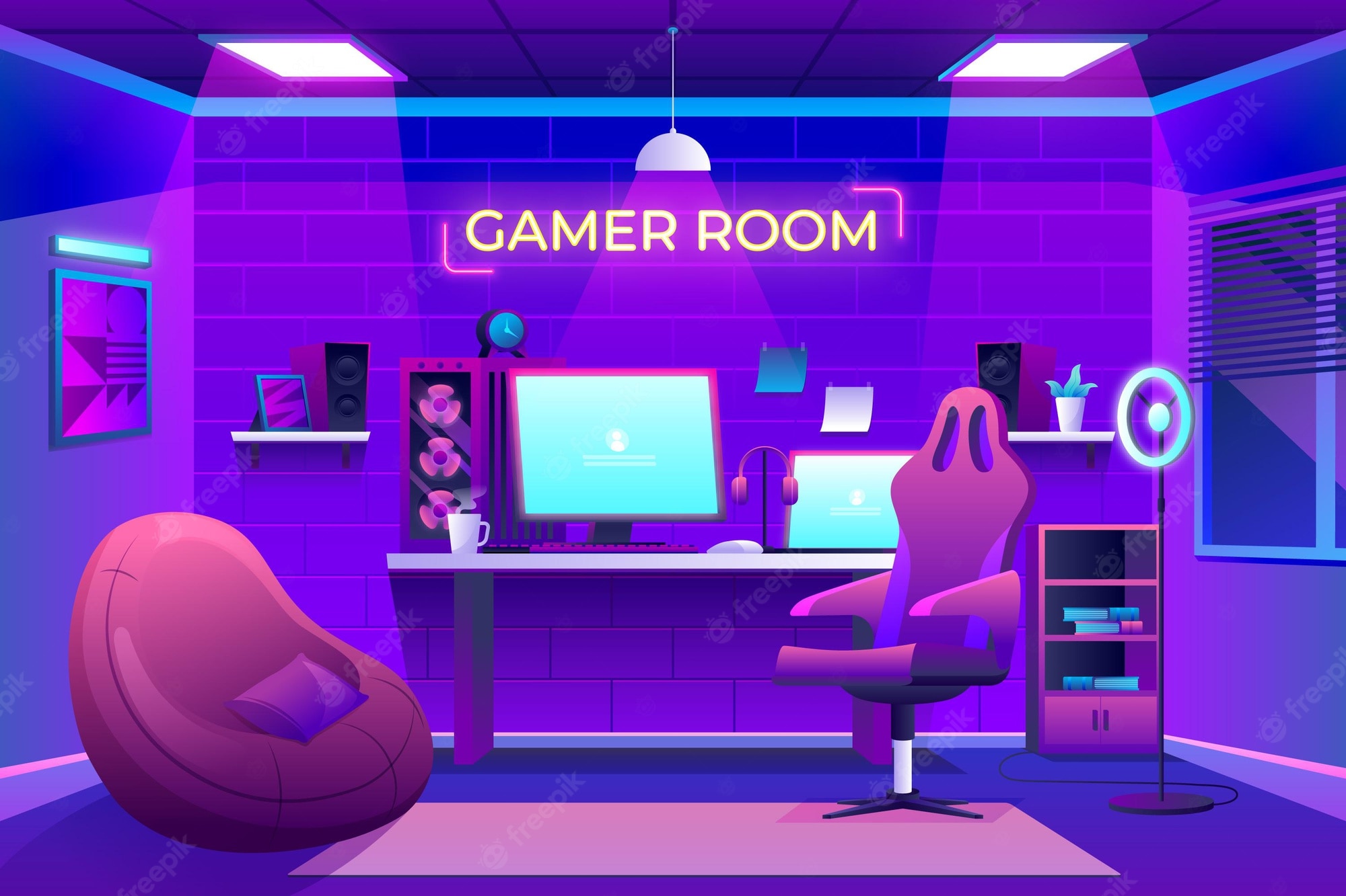 Gaming Room Background