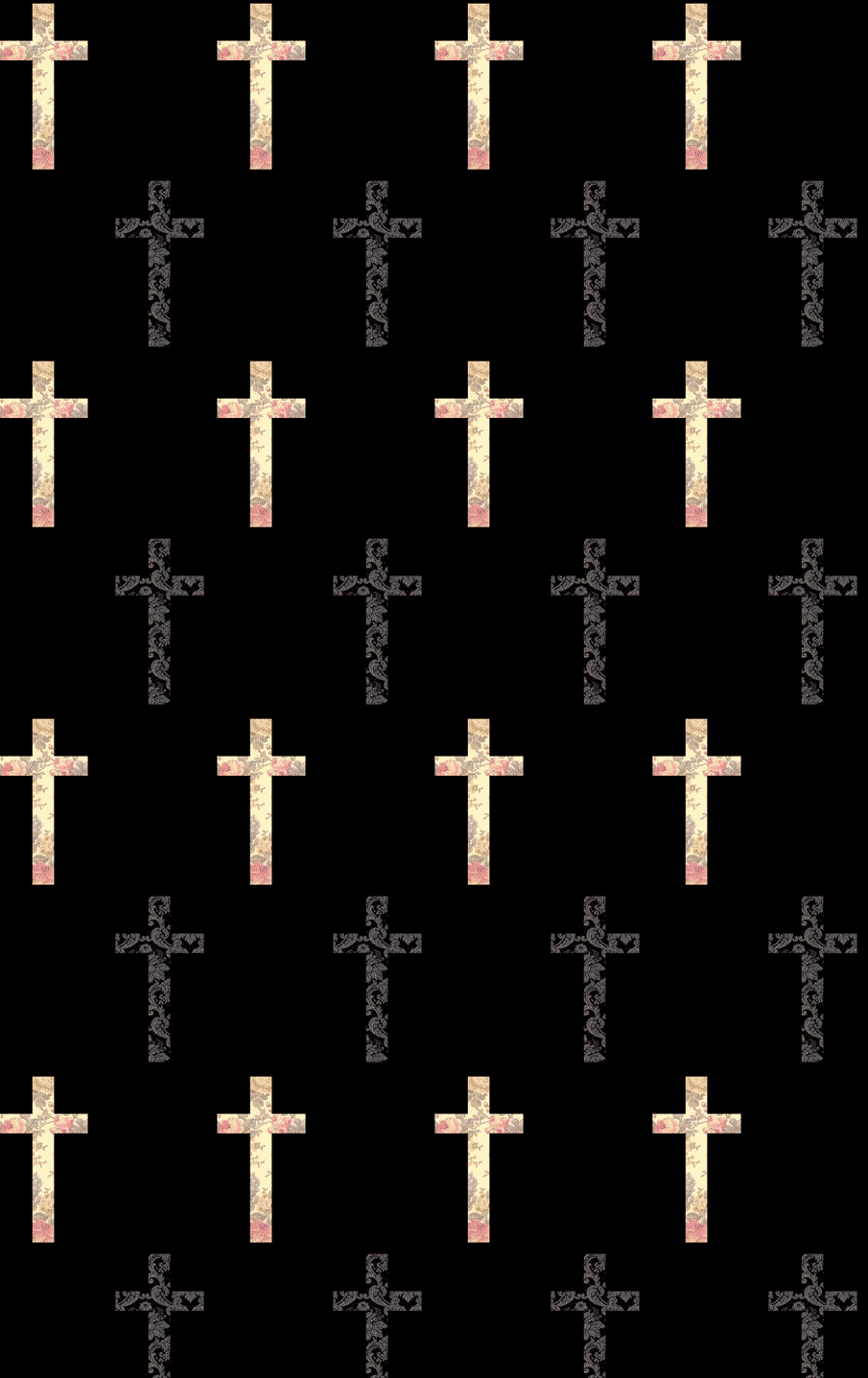 Girly Background Cross