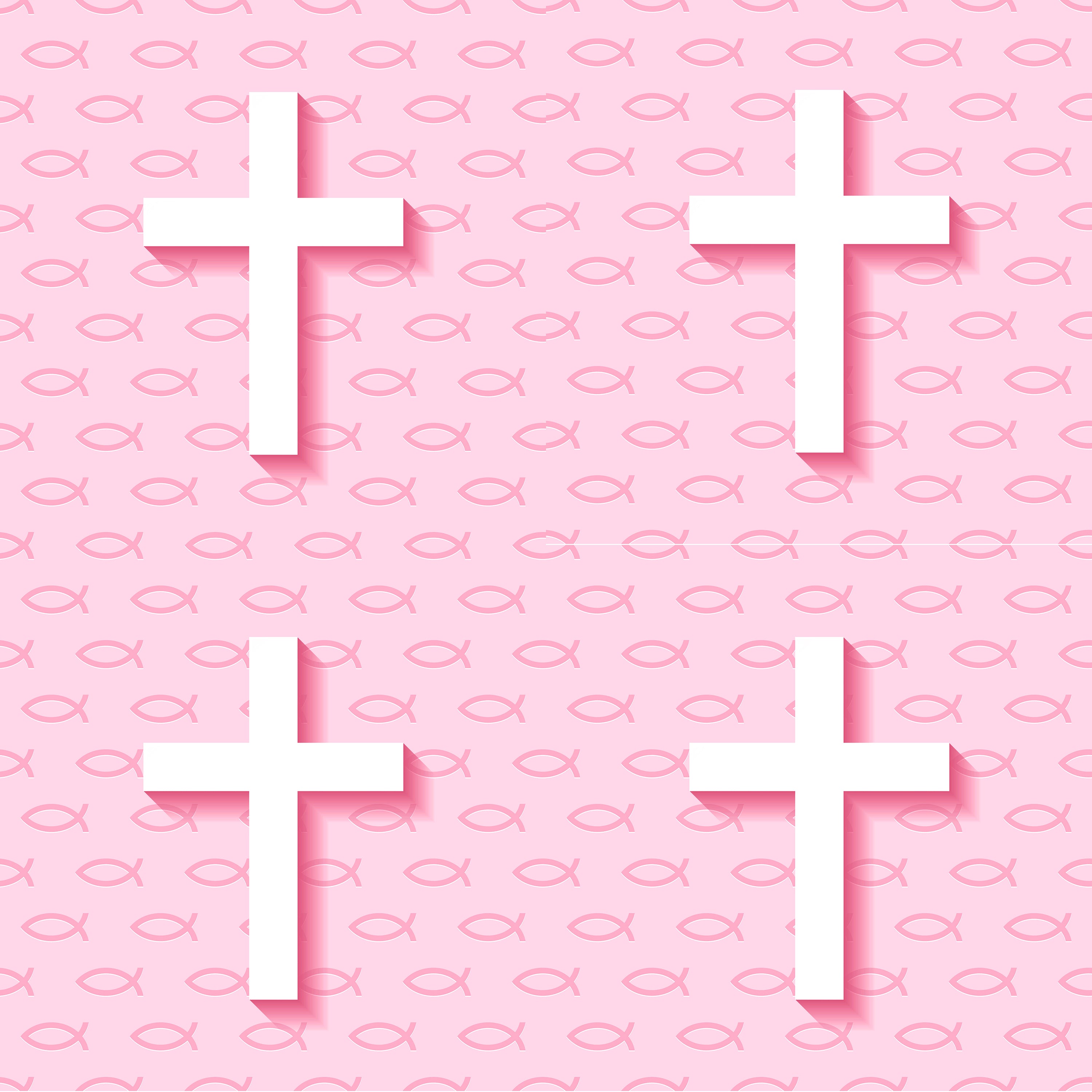 Girly Background Cross