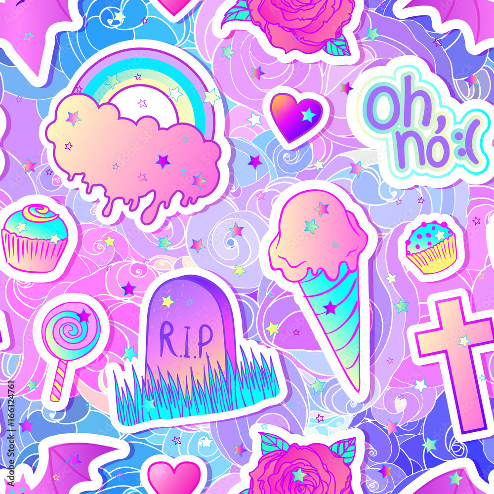 Girly Background Cross