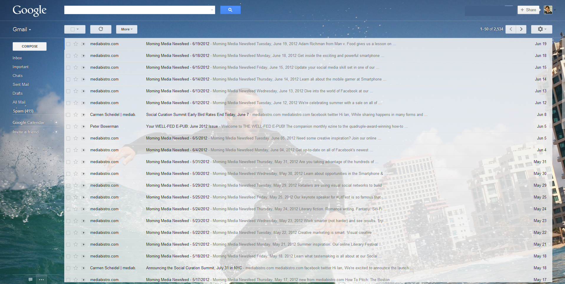 Gmail Backgrounds