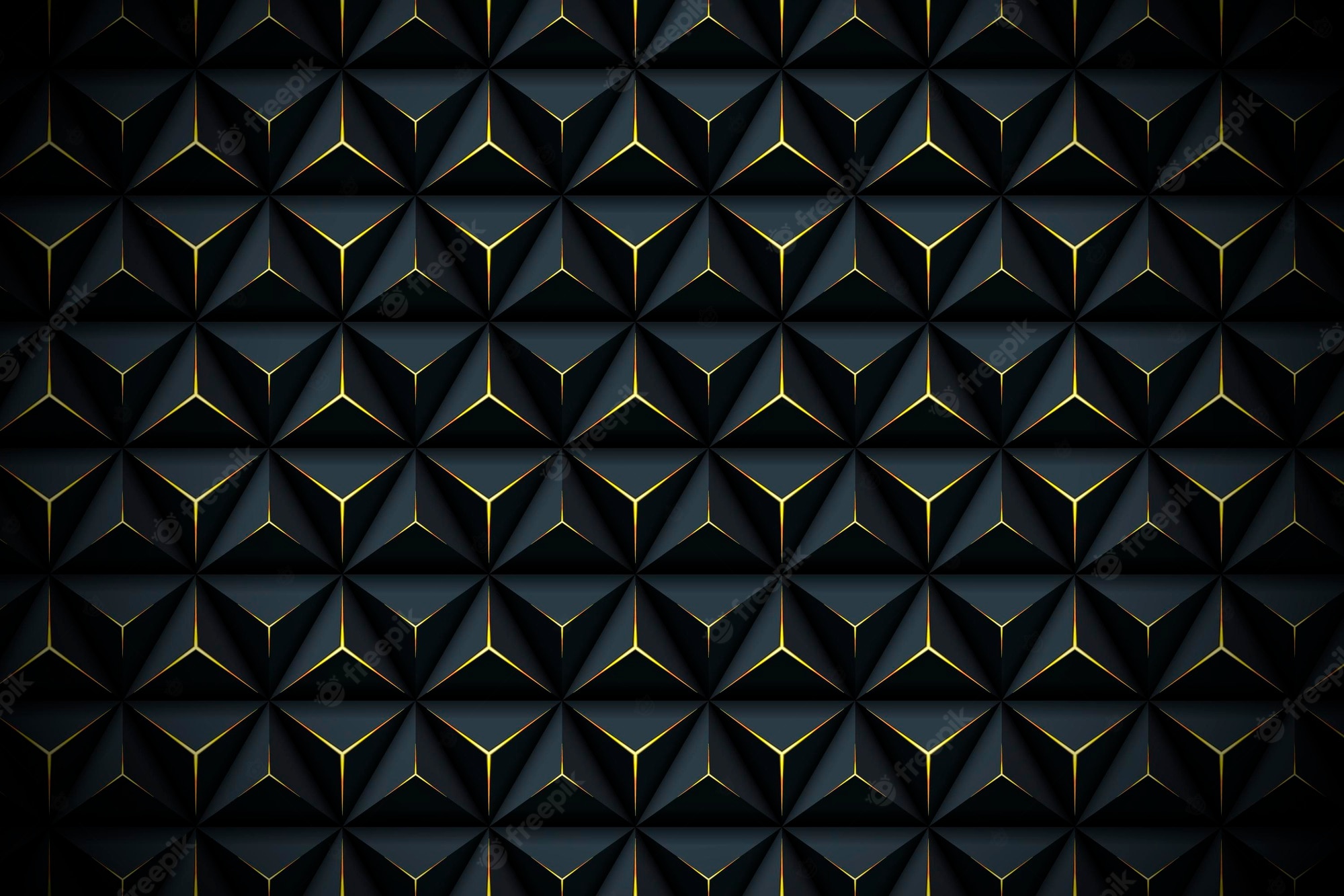 Gold Polygon Background