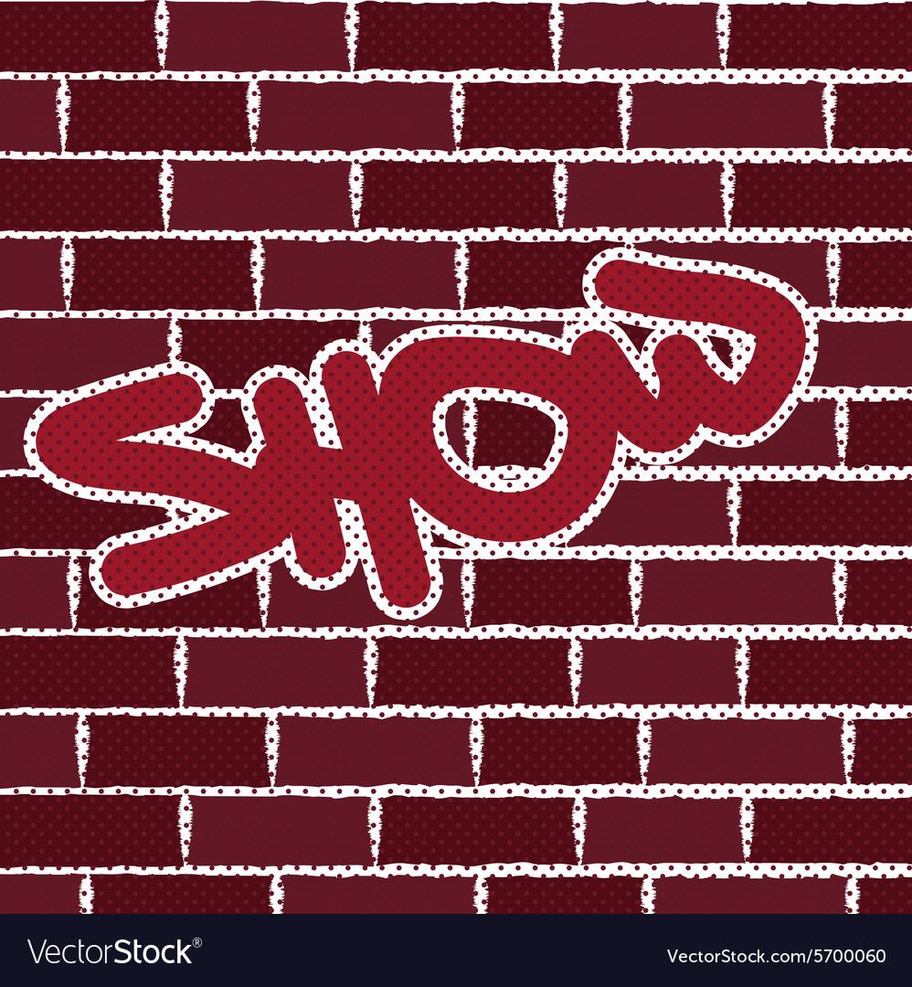 Graffiti Brick Wall Background