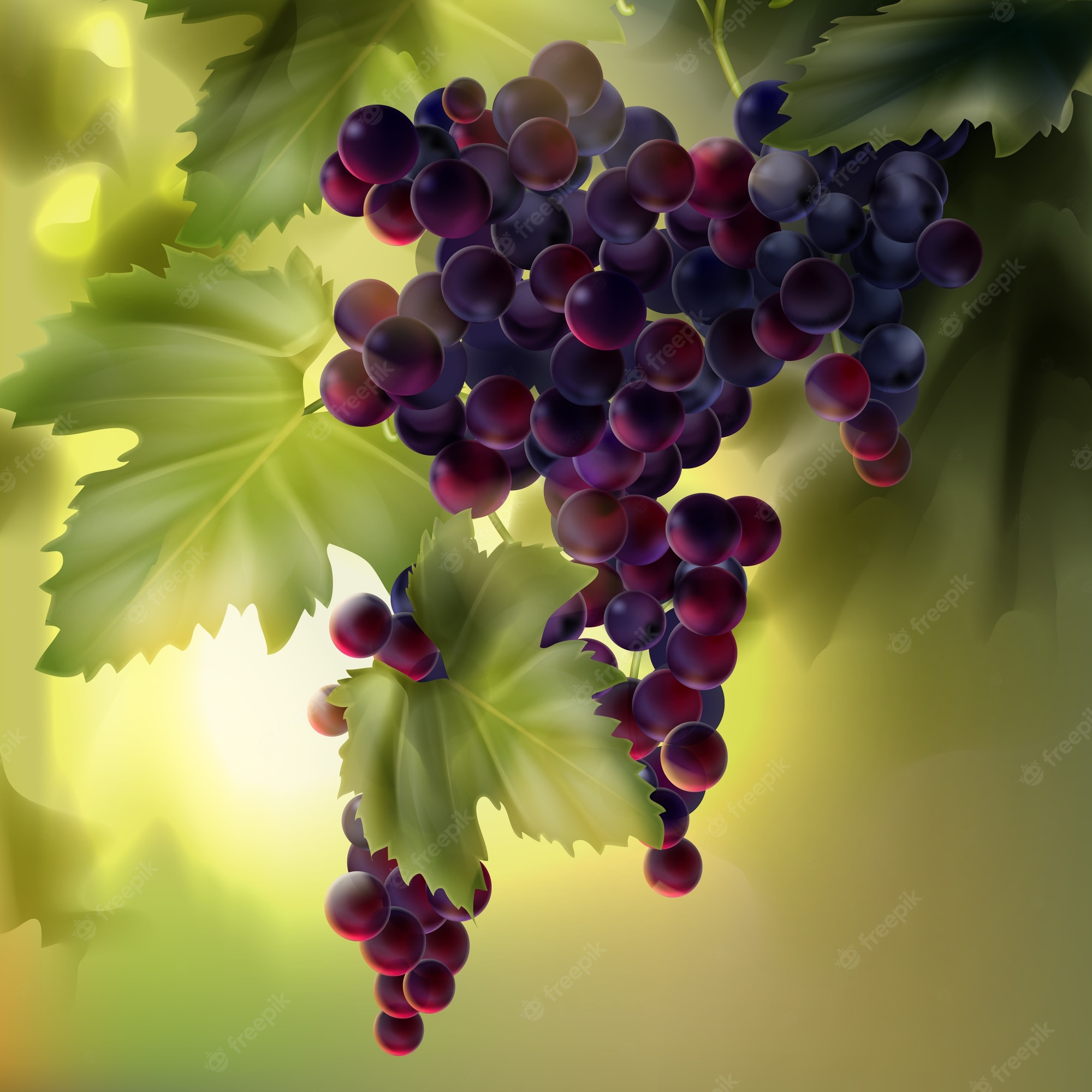 Grape Vineyard Background