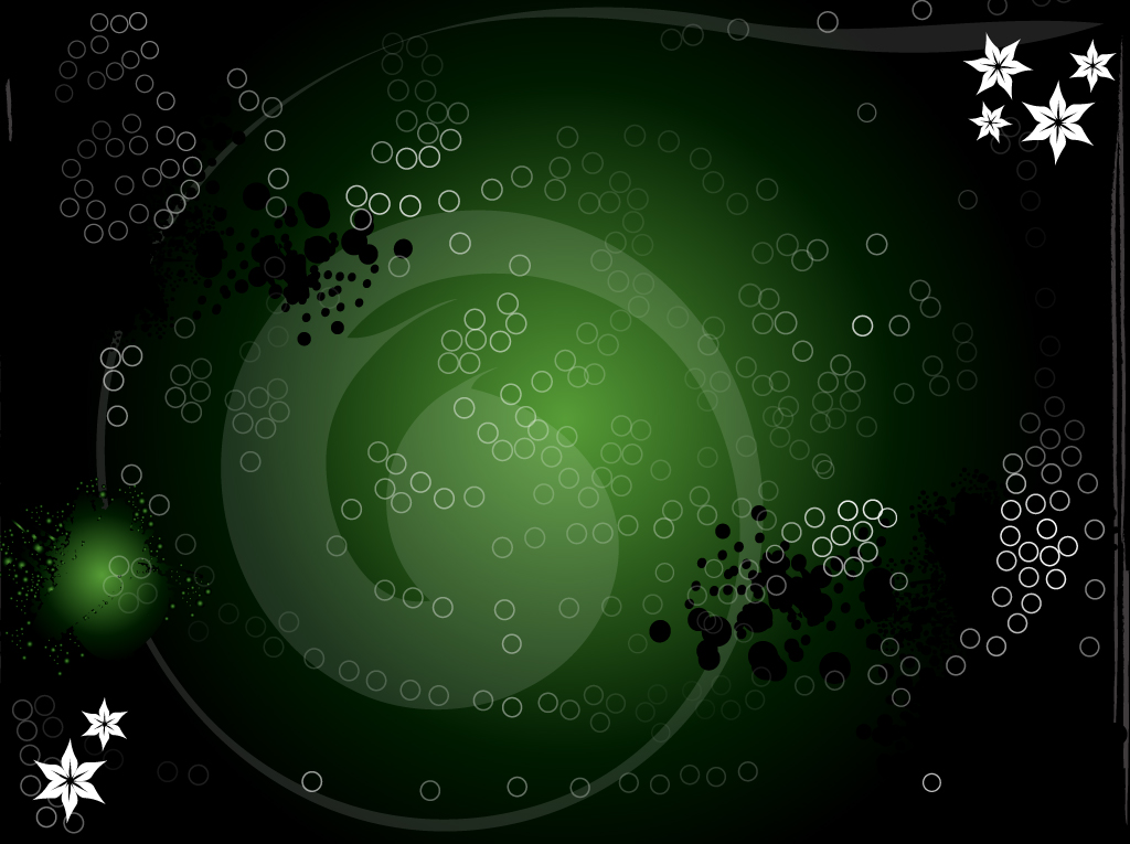 Green And Black Abstract Background