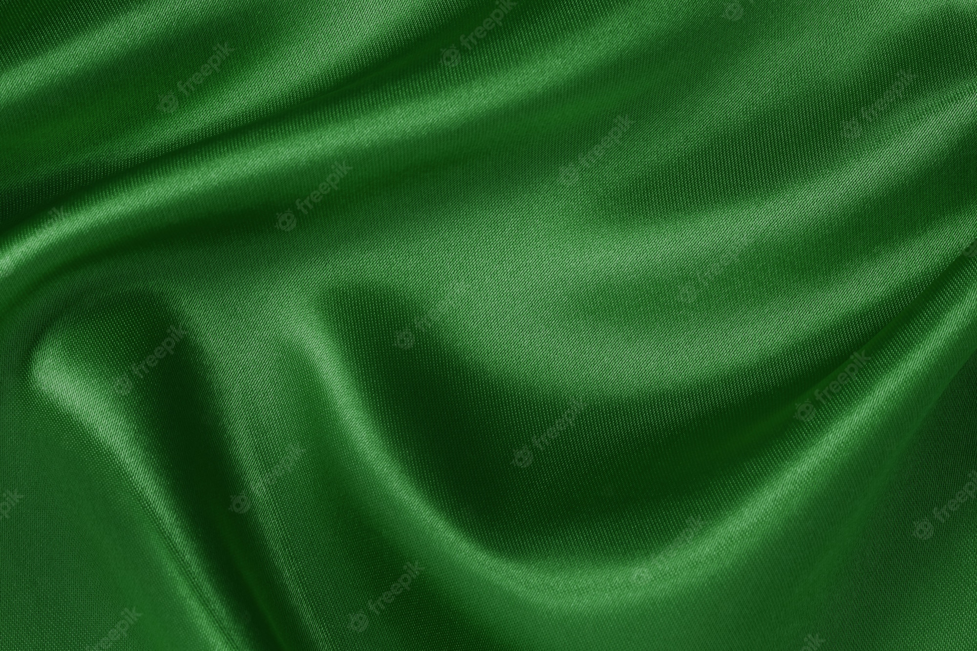 Green Fabric Background