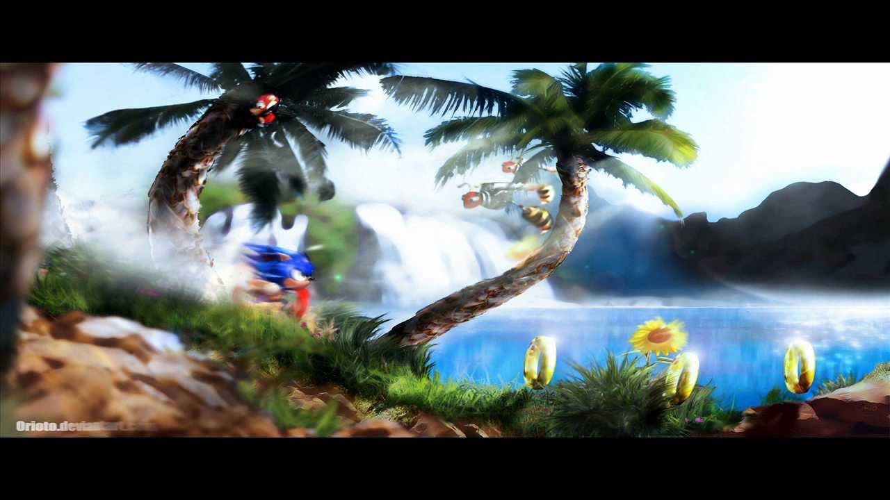 Green Hill Zone Background