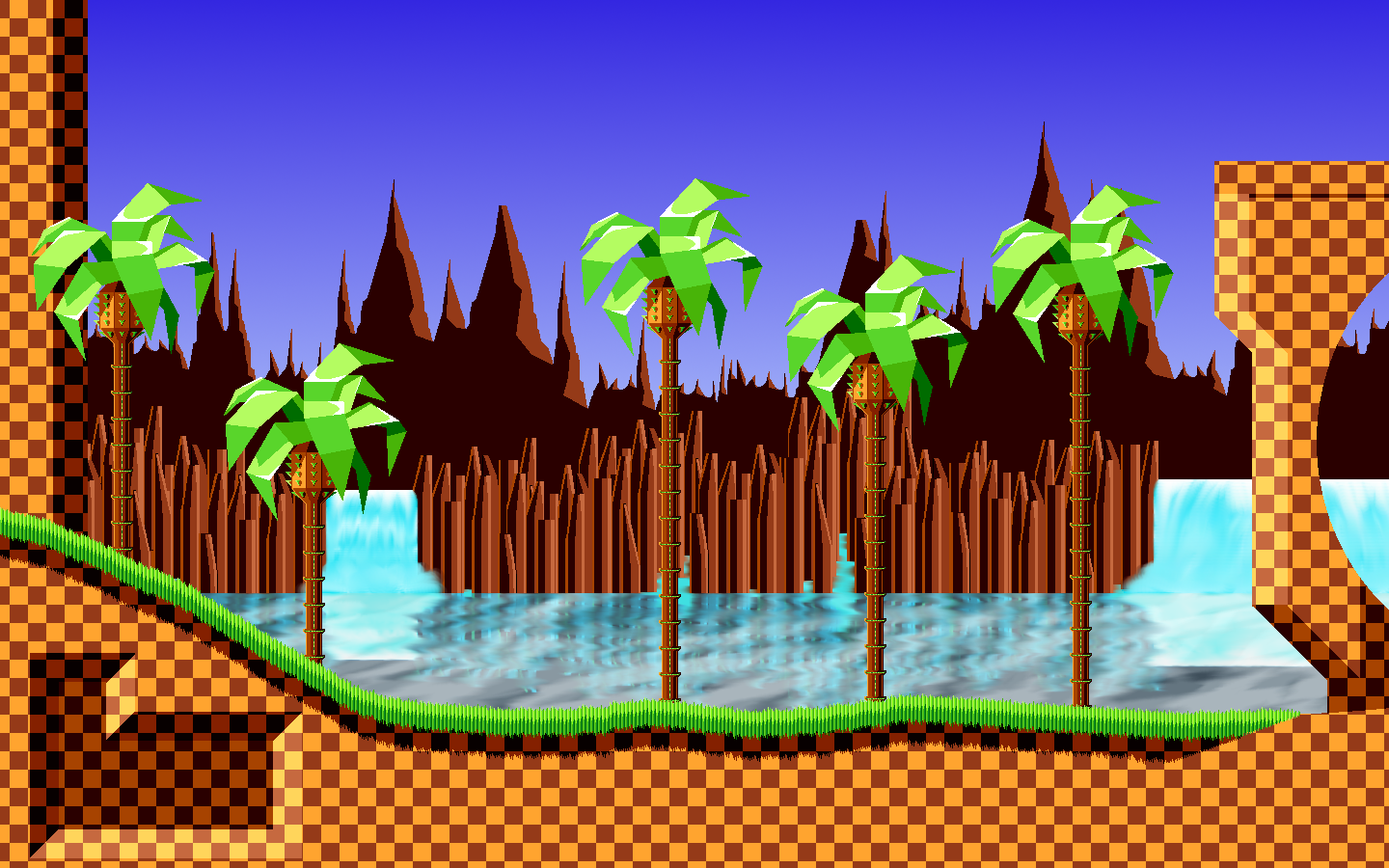 Green Hill Zone Background