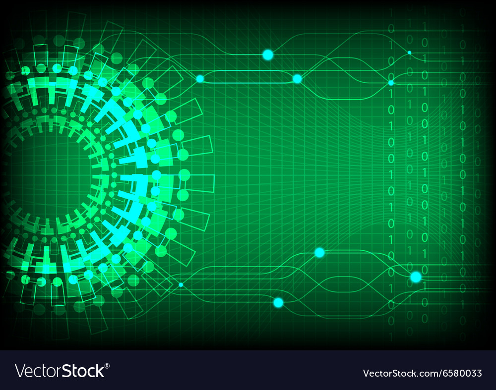 Green Techno Background