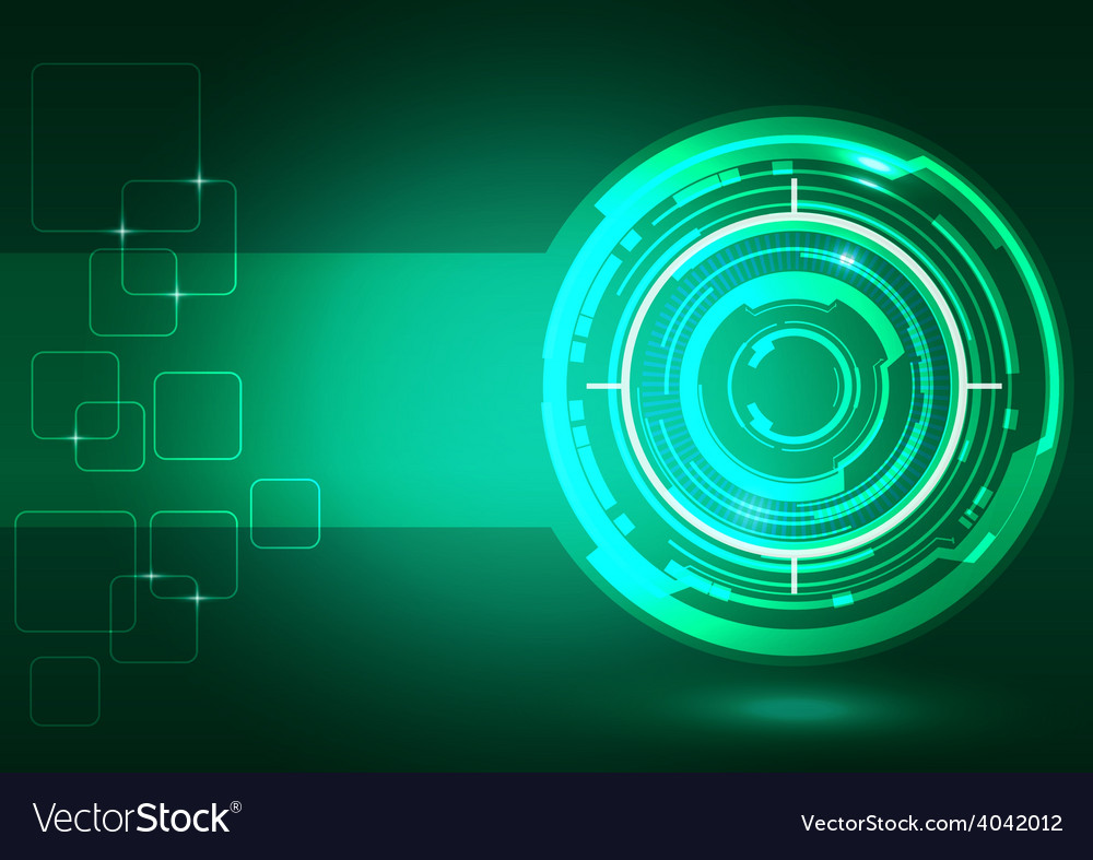 Green Techno Background