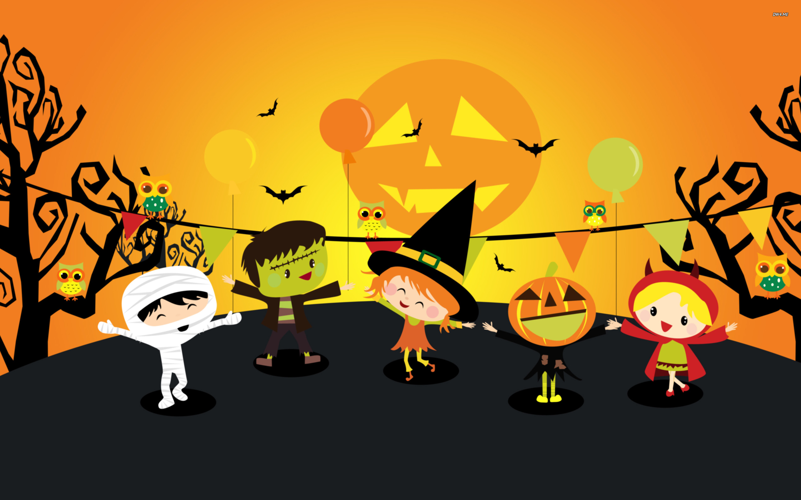 Halloween Background For Kids