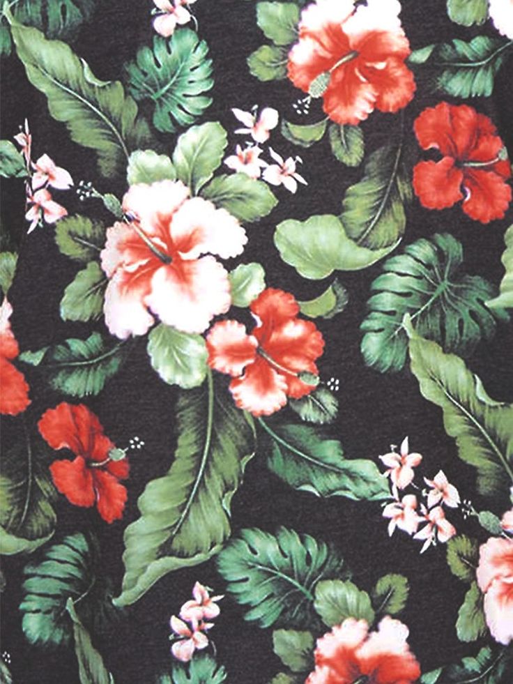 Hawaiian Print Background Vintage