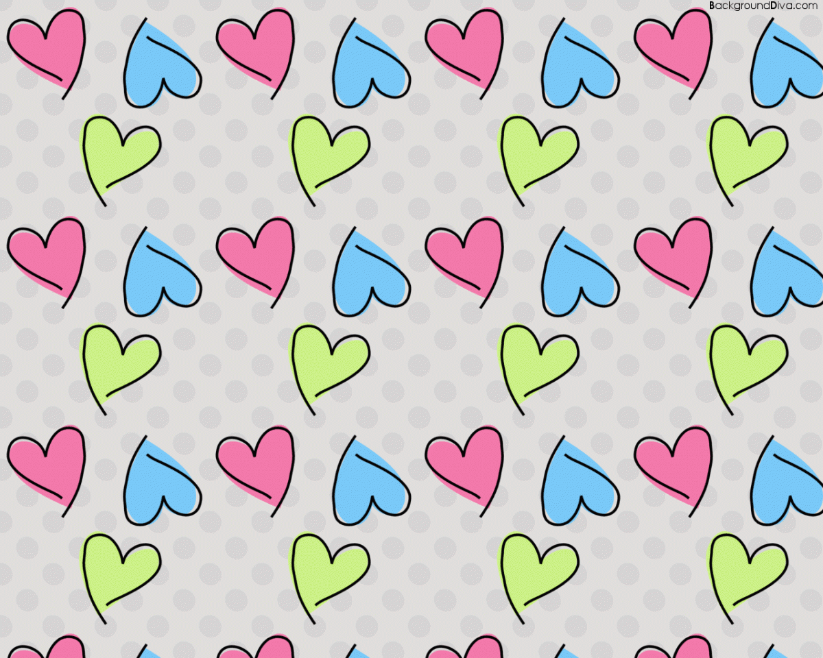 Hearts Desktop Background