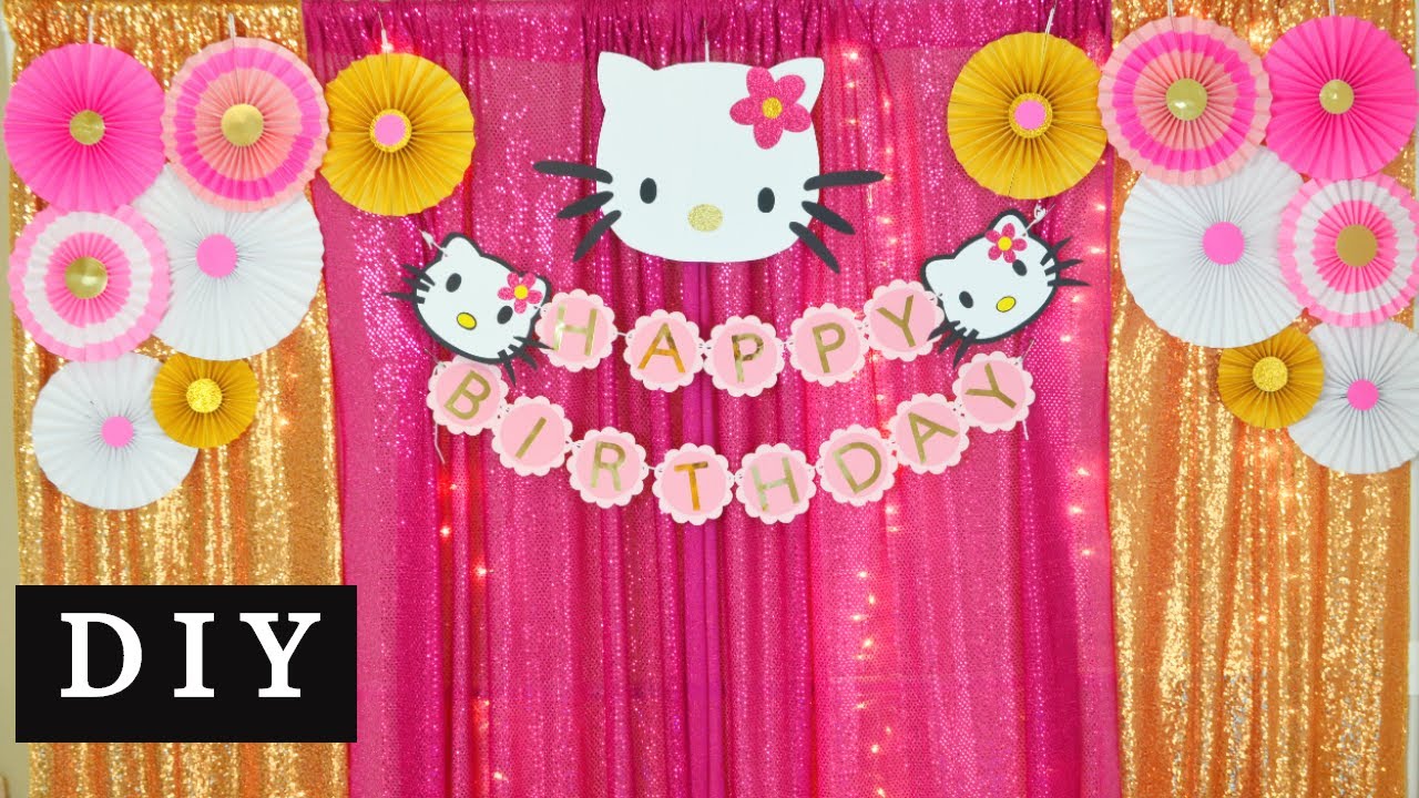 Hello Kitty Birthday Background