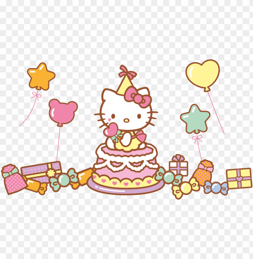 Hello Kitty Birthday Background