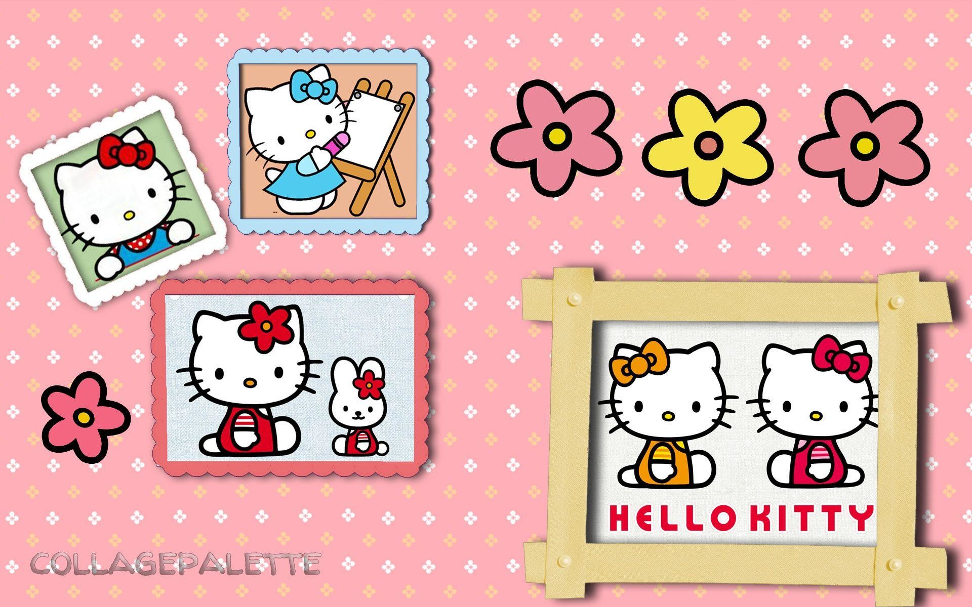 Hello Kitty Birthday Background