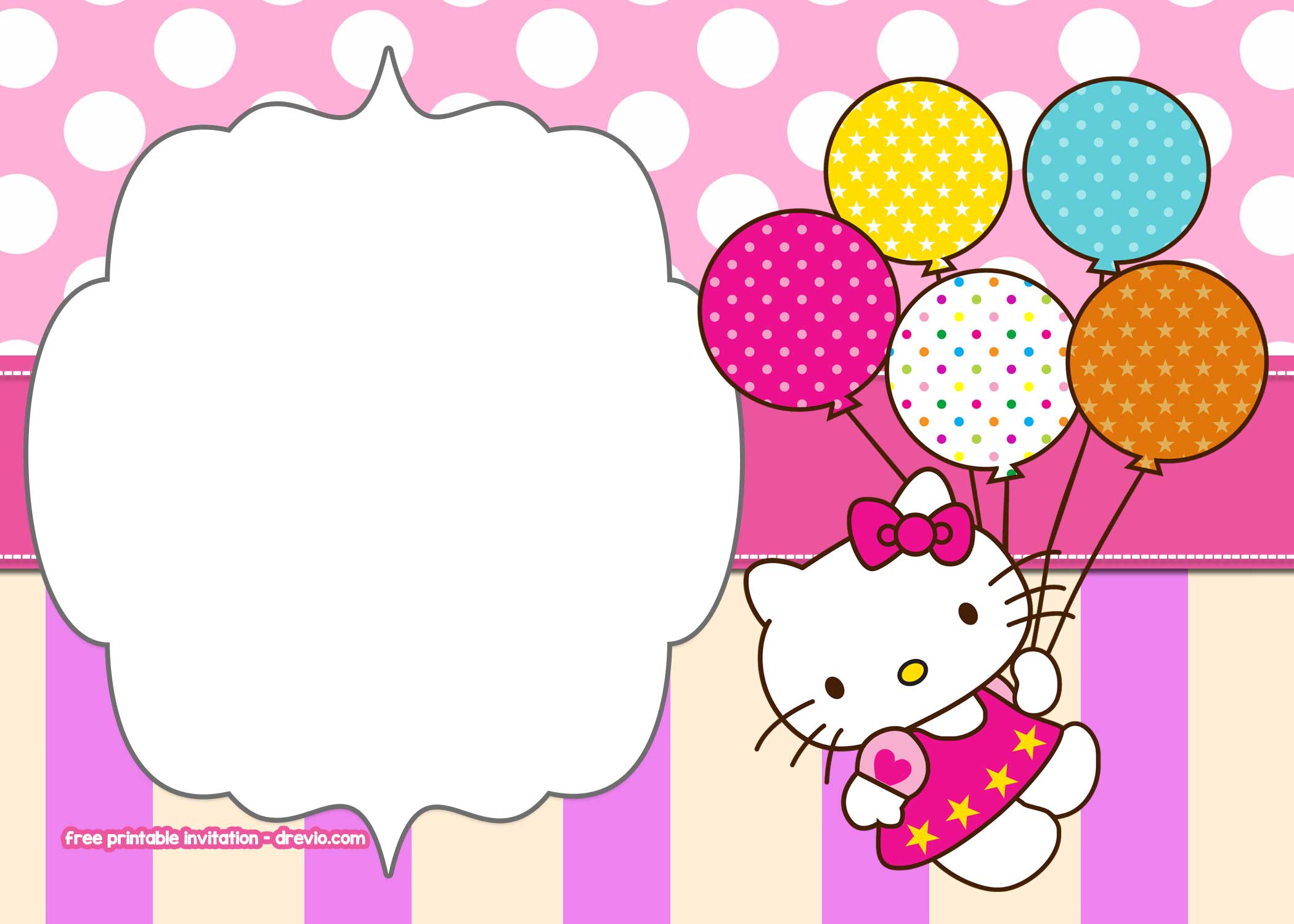 Hello Kitty Birthday Background