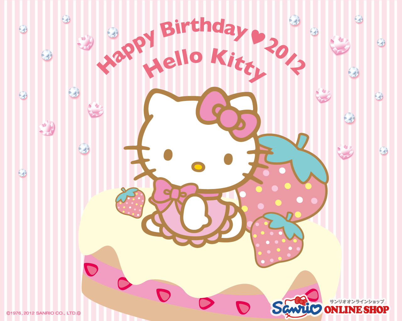 Hello Kitty Birthday Background