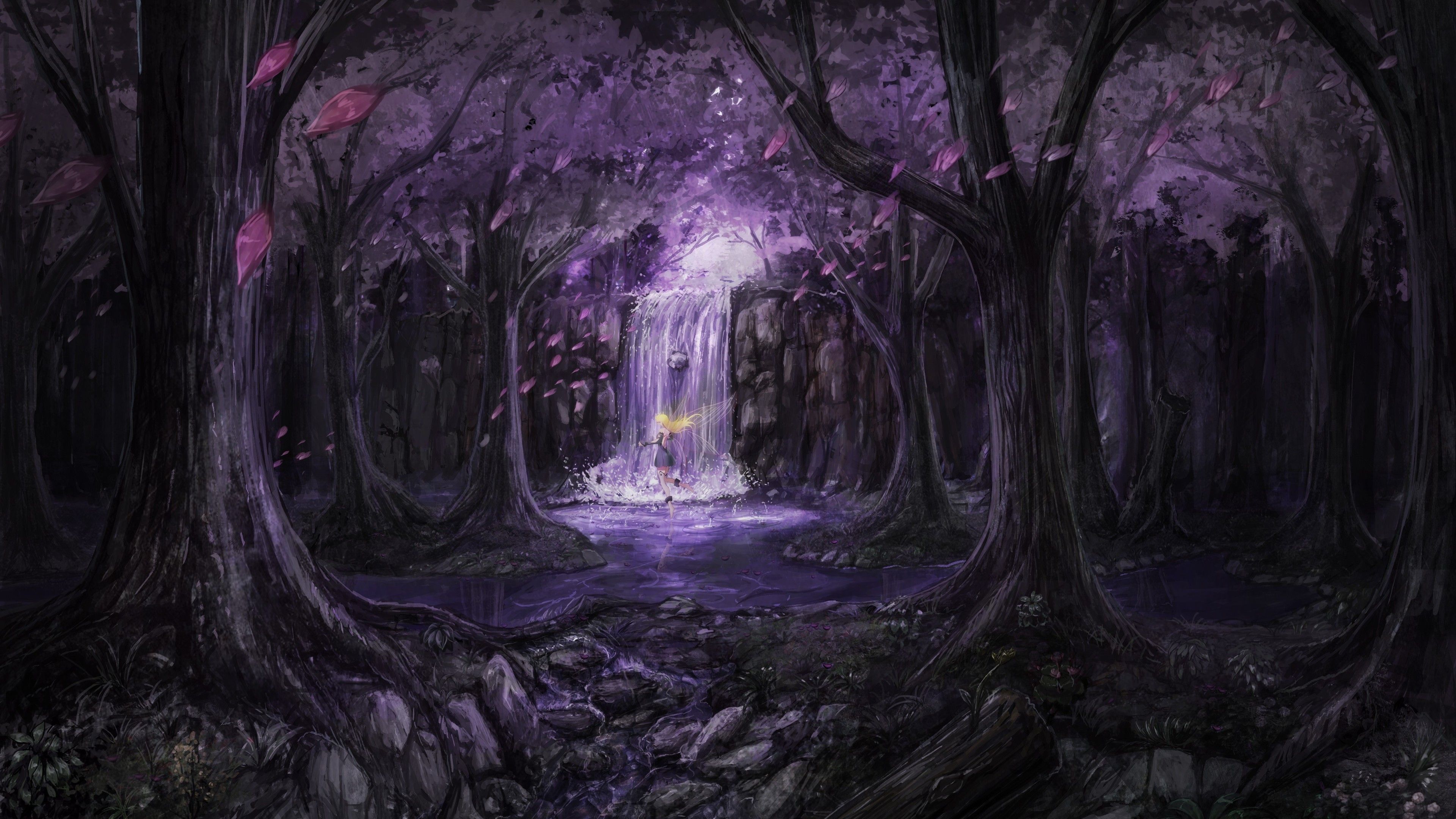 High Resolution Enchanted Forest Background