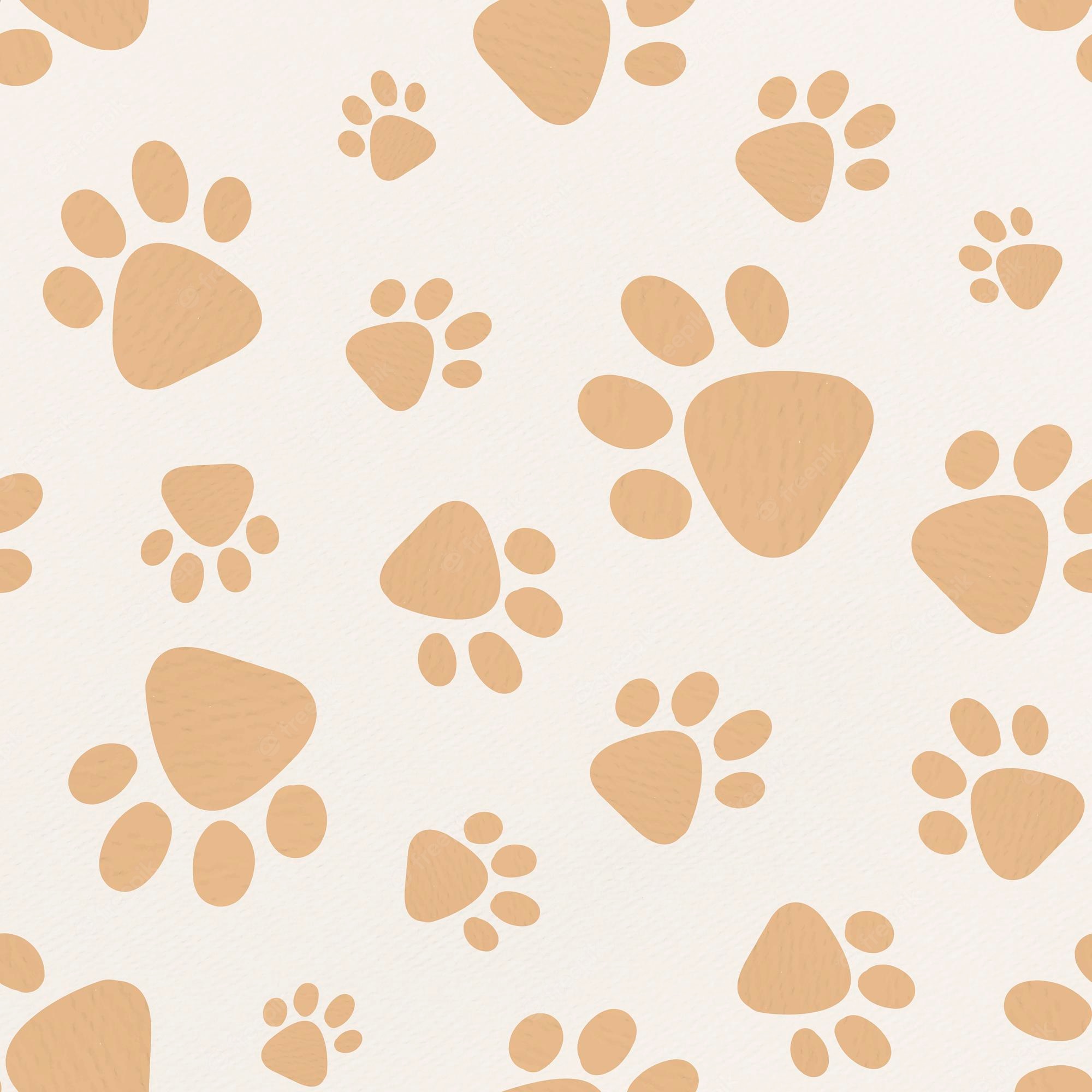 High Resolution Paw Print Background