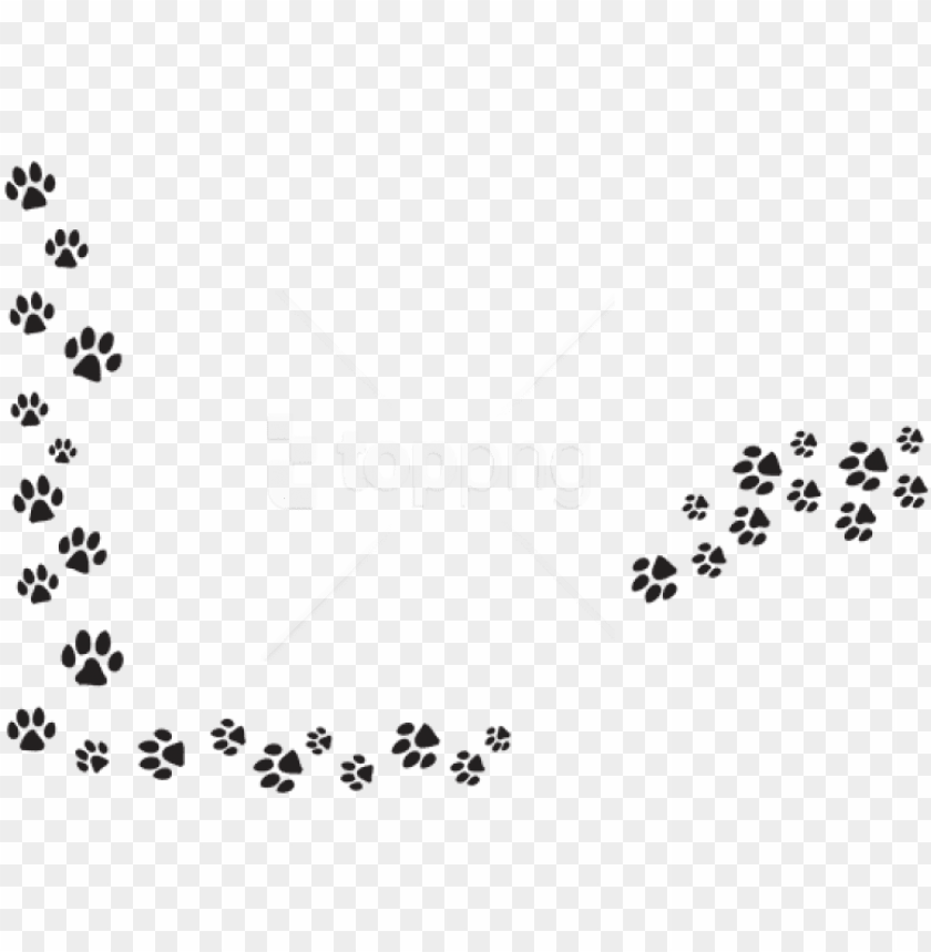 High Resolution Paw Print Background