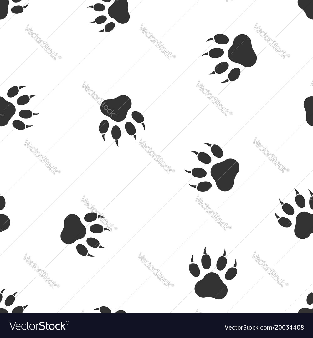 High Resolution Paw Print Background